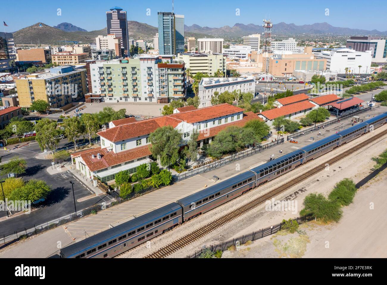 Amtrak Bahnhof Tucson, Arizona, AZ, USA Stockfoto