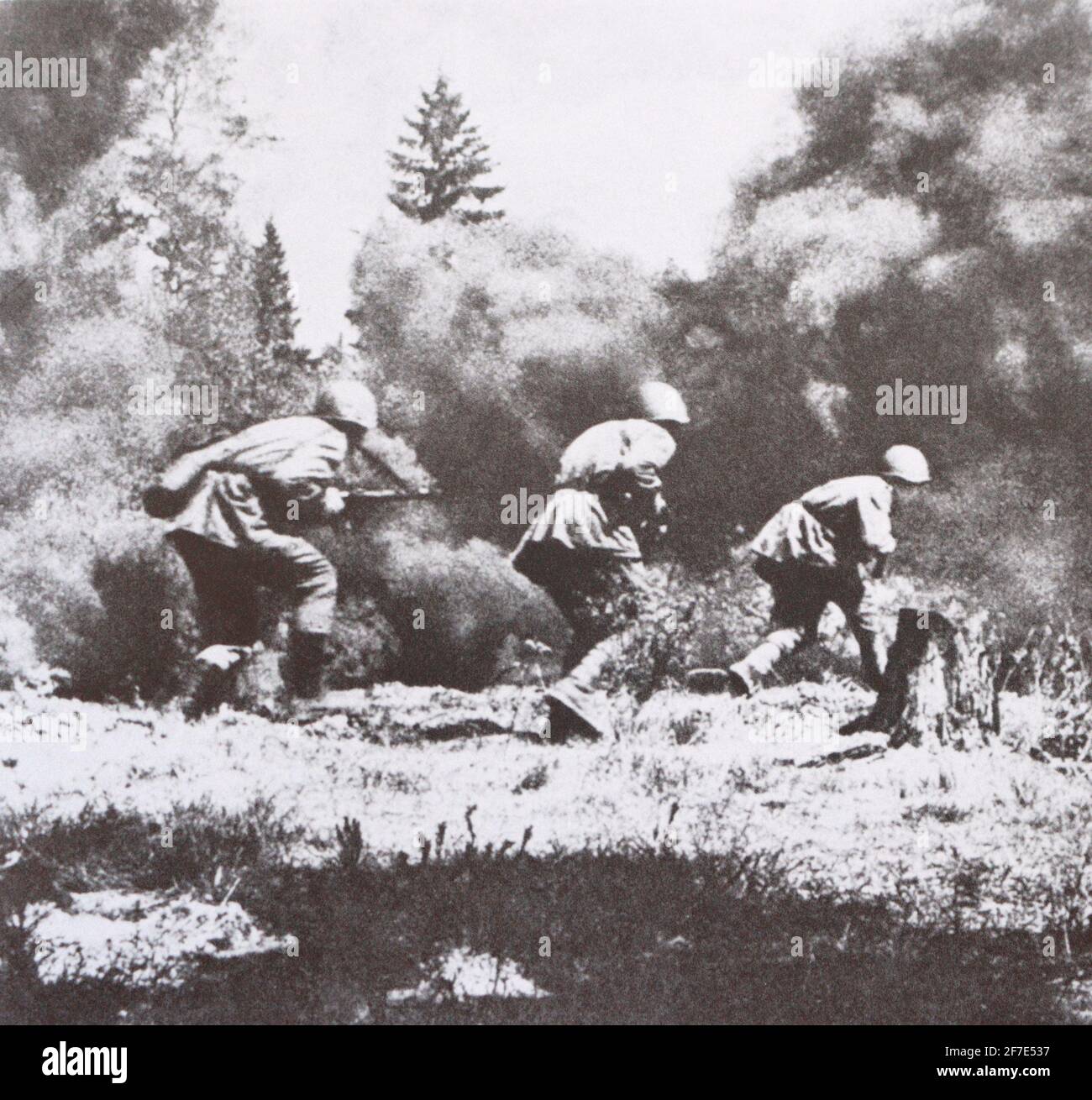 Die Kämpfe bei Minsk in 1944. Stockfoto