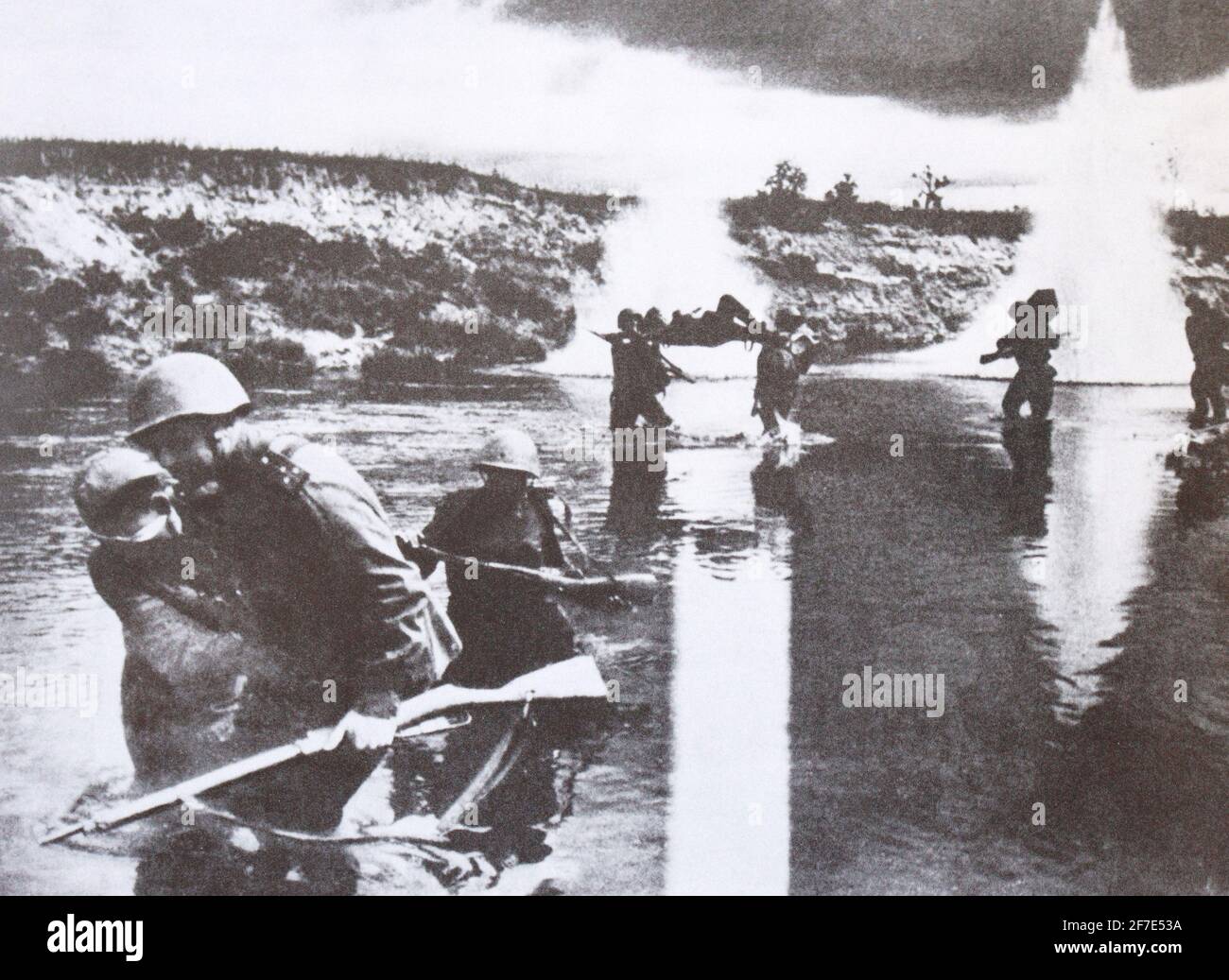 Kämpfe bei Mogilew in 1944. Stockfoto