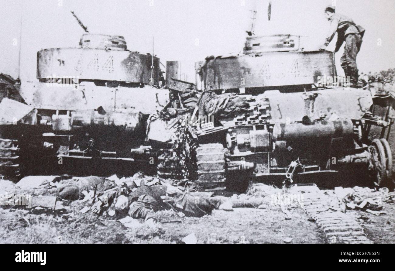 1944 auf dem Schlachtfeld bei Bobruisk. Stockfoto