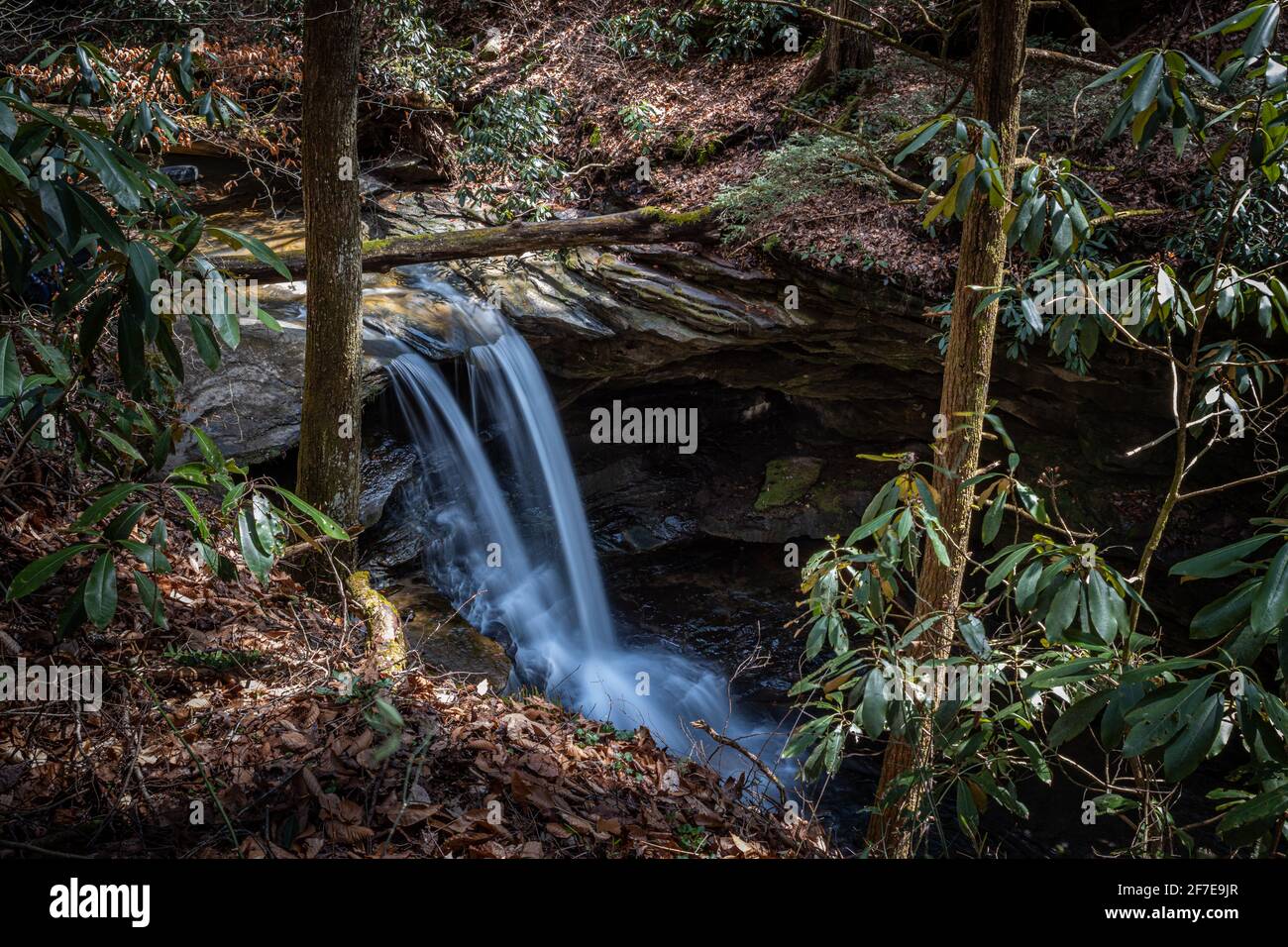Jenny Wiley Falls im Osten von Kentucky. Stockfoto
