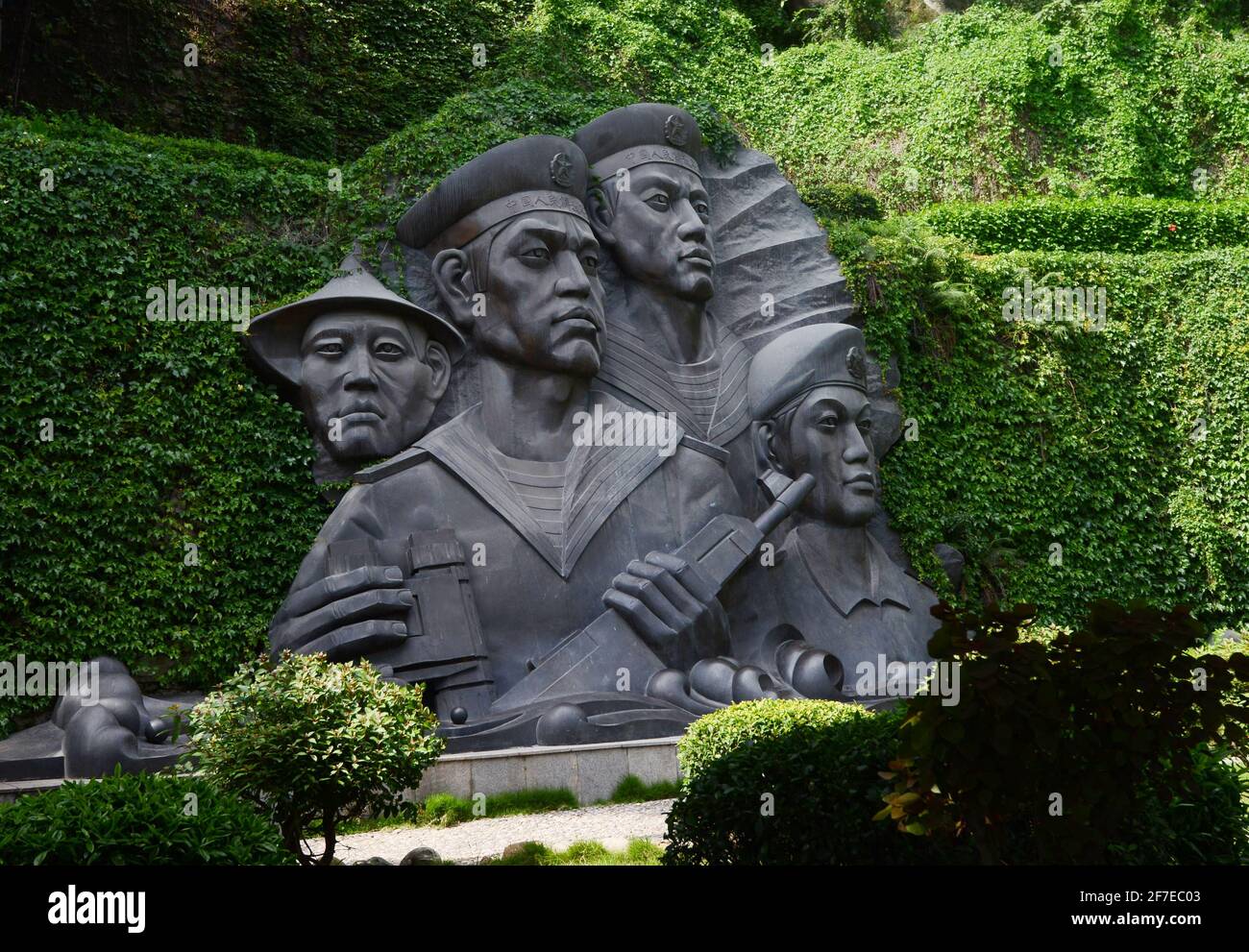 Der Greenway Walking Trail Park in Xiamen, China. Stockfoto