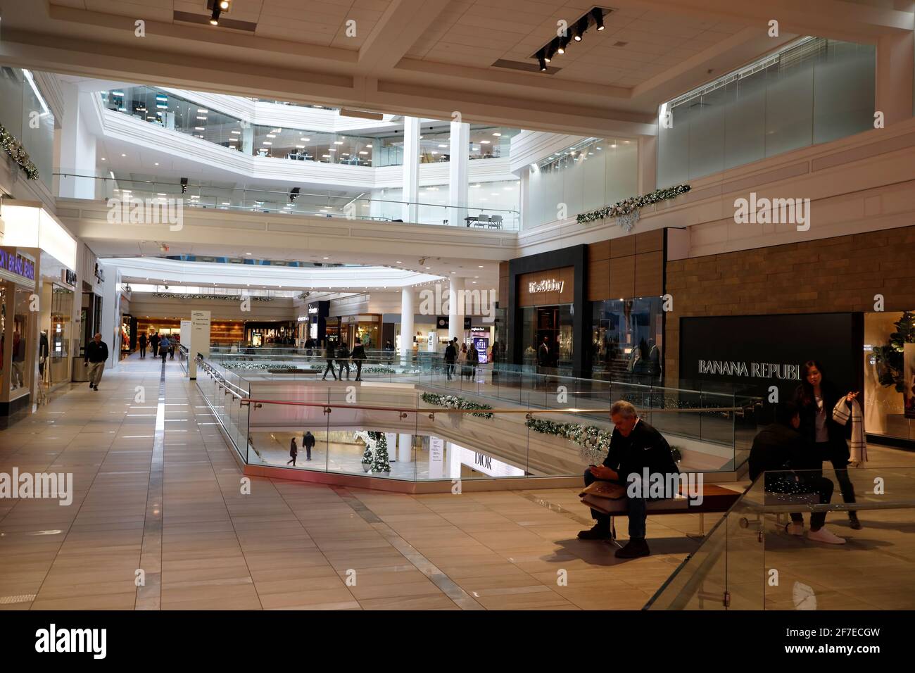 Innenansicht von Copley Place A Simon Mall.Boston.Massachusetts.USA Stockfoto