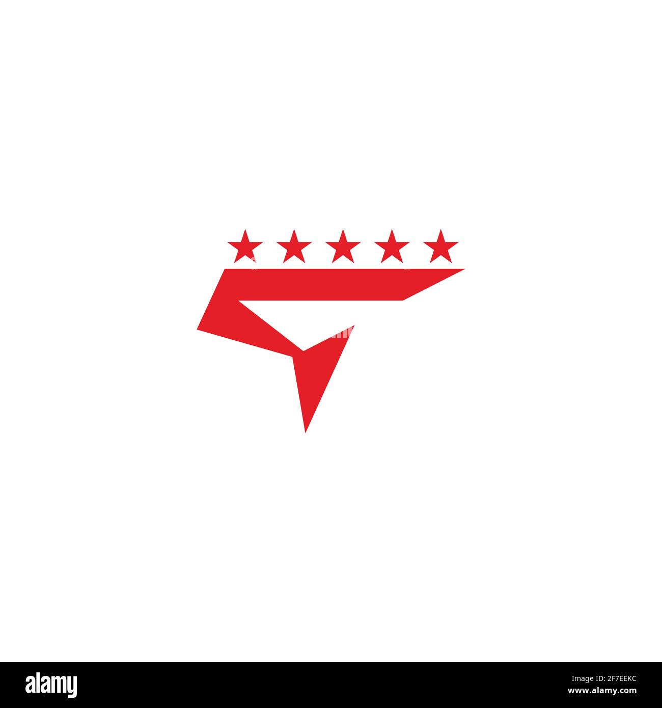 Buchstabe q Bewegung Stern geometrische einfache Logo Vektor Stock Vektor