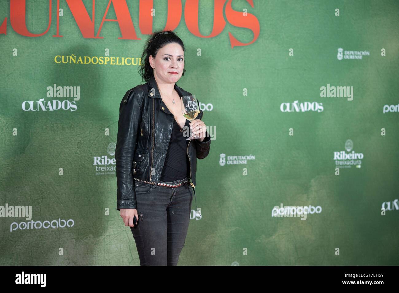 Madrid, Spanien. April 2021. Ana Arias nimmt an der Fotocall-Premiere von Cu-aos im Callao Cinesa in Madrid Teil. (Foto von Oscar Fuentes/SOPA Images/Sipa USA) Quelle: SIPA USA/Alamy Live News Stockfoto