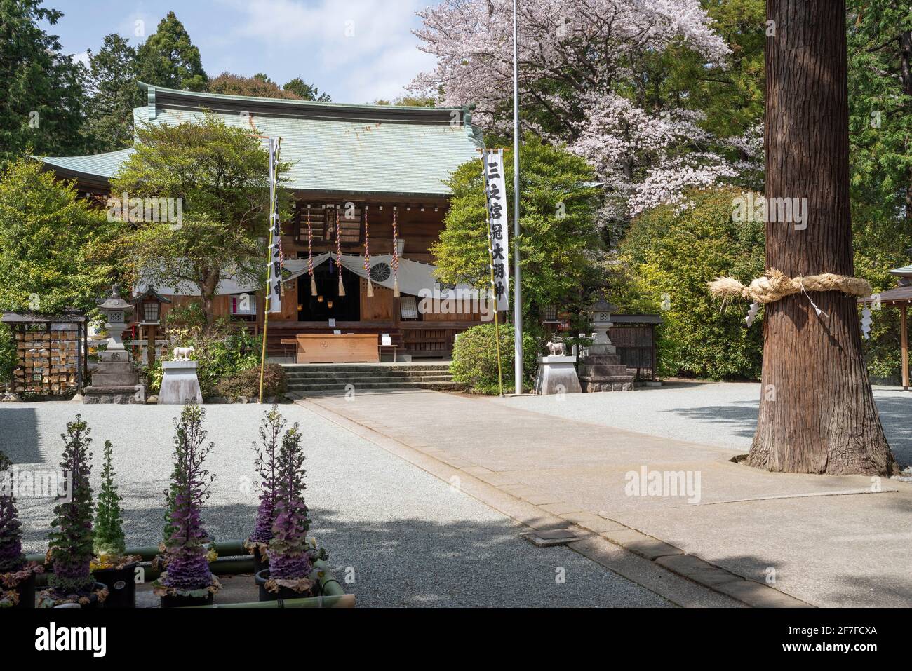 Sannomiya Hibita Jinja, Stadt Isehara, Präfektur Kanagawa, Japan Stockfoto