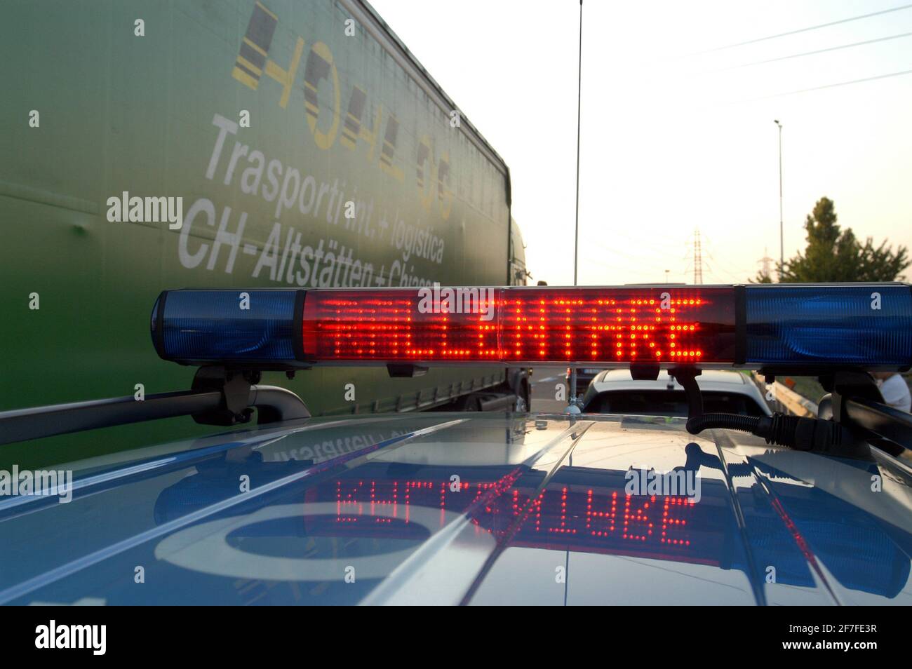 Italienische Straßenpolizei Stockfoto
