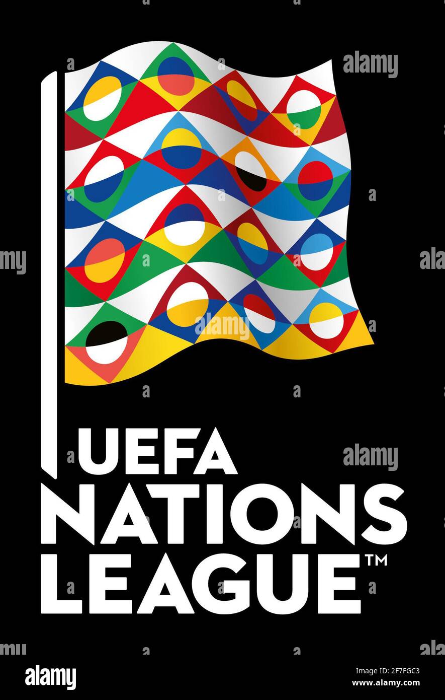 Offizielles Logo der UEFA Nations League Stockfoto