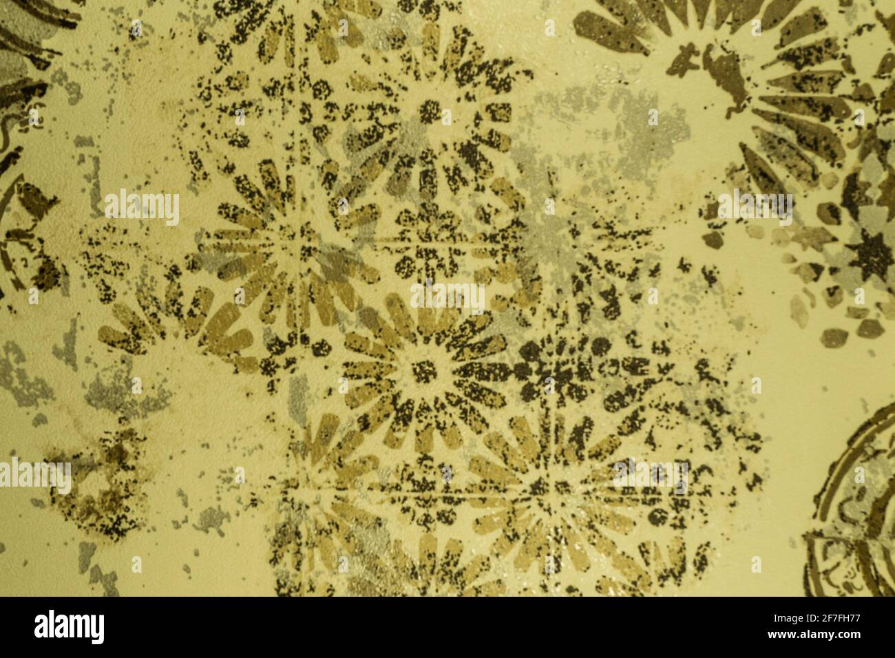Abstrakte kaleidoskopische Hintergrundtextur mit geometrischem Formmuster Stockfoto