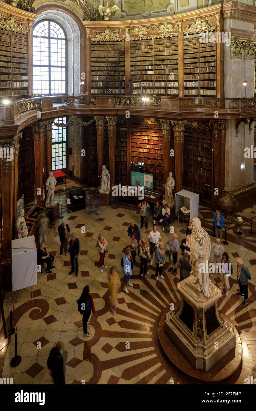 Die Österreichische Nationalbibliothek in Wien, Österreich, Europa Stockfoto