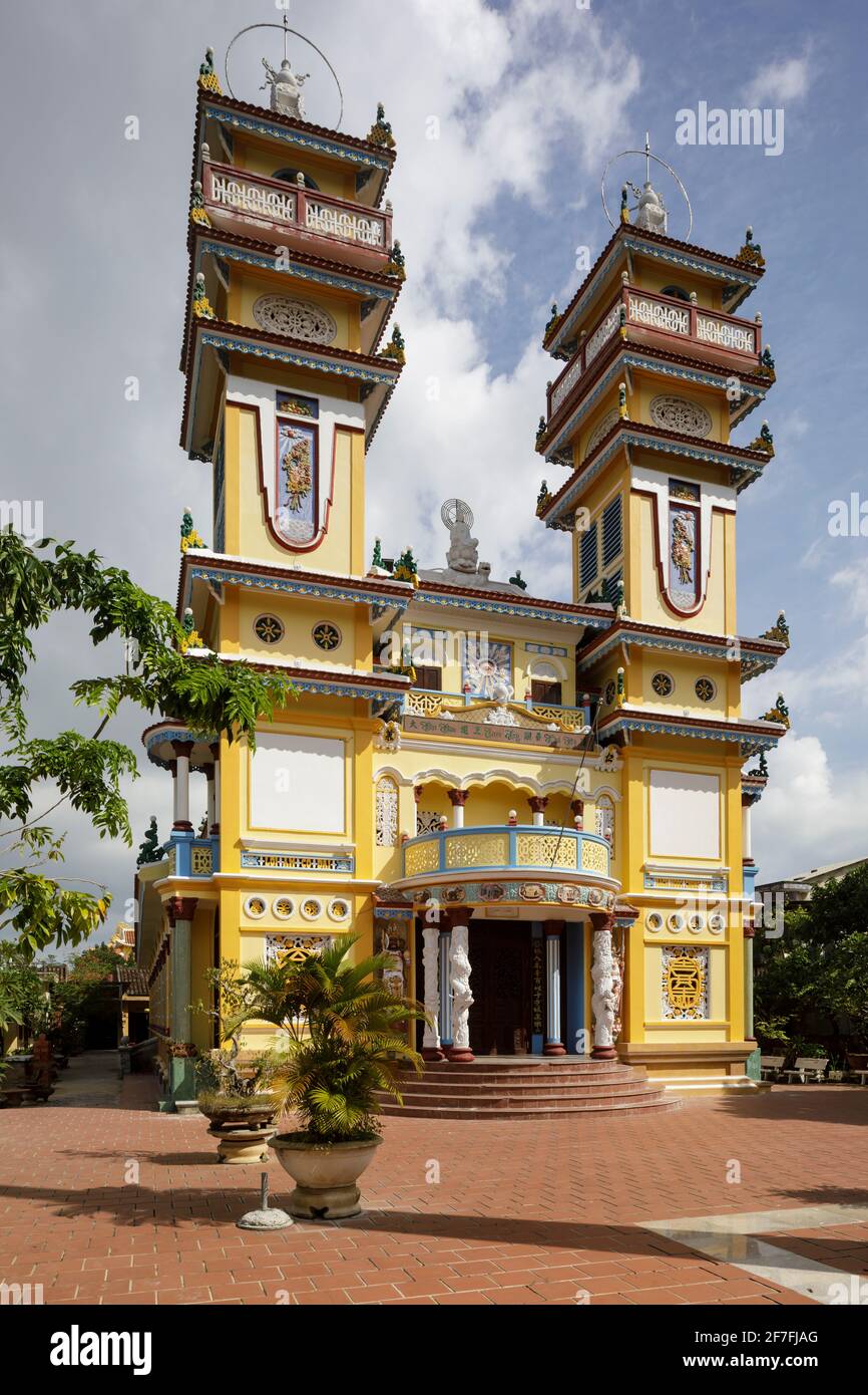 Cao Dai Tempel in der Nähe von Hoi an in Zentralvietnam, Indochina, Südostasien, Asien Stockfoto