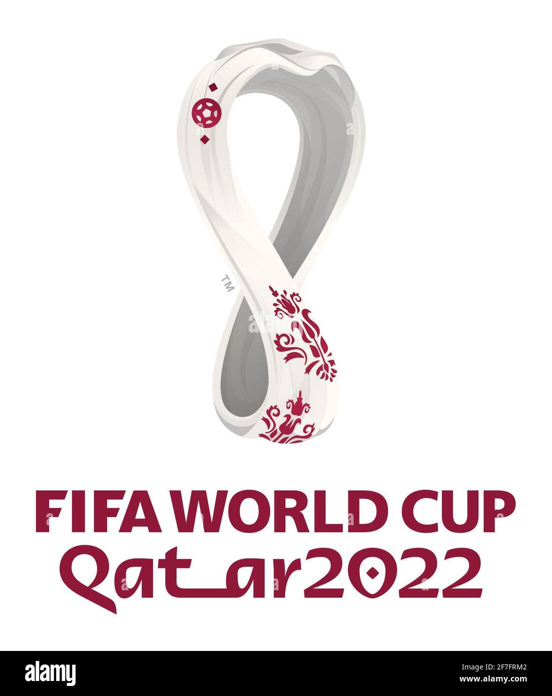 Offizielle FIFA Fußball-Weltmeisterschaft Katar 2022 Logo Stockfoto
