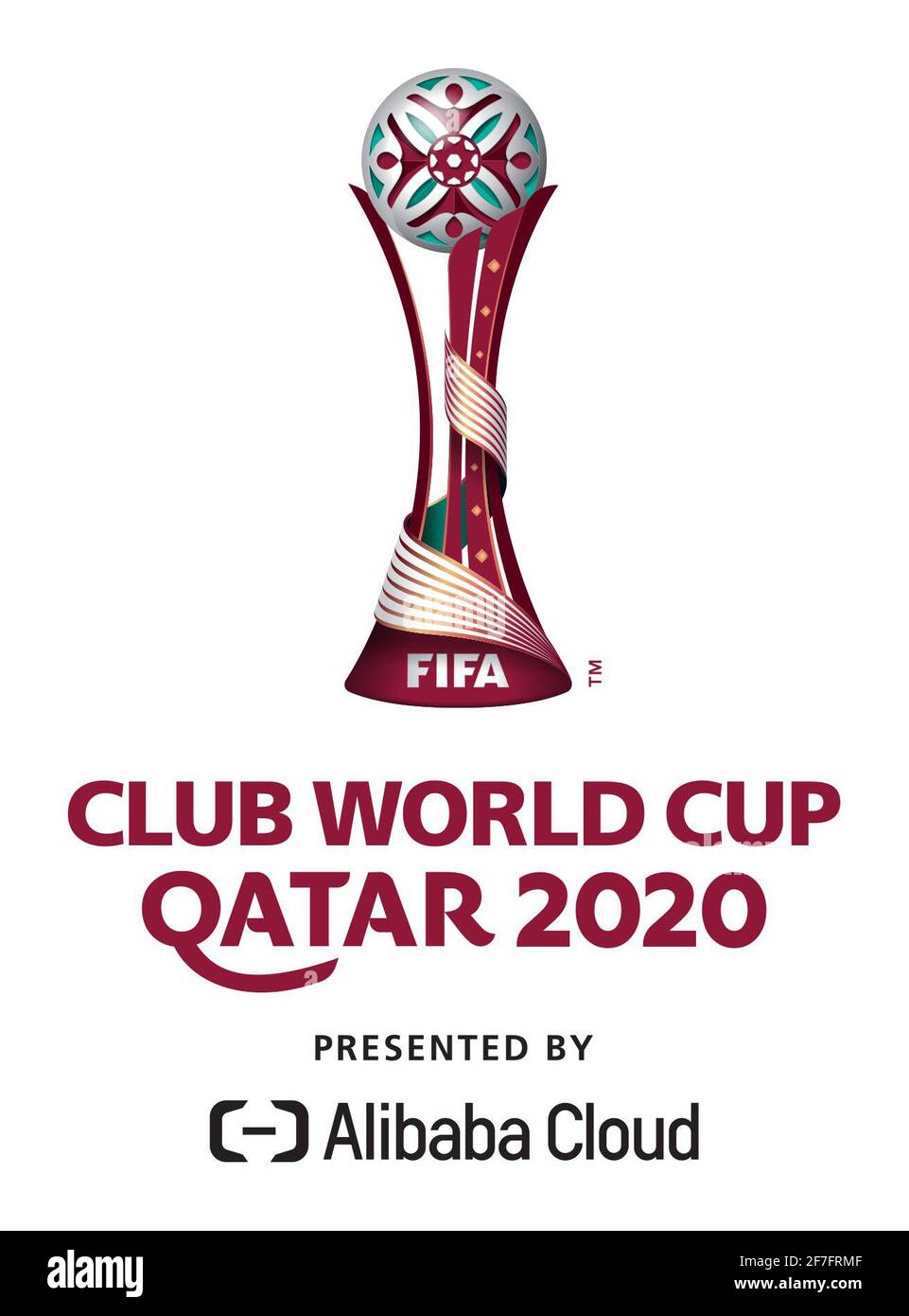 Offizielles FIFA Club World Cup Qatar 2020 Logo Stockfoto