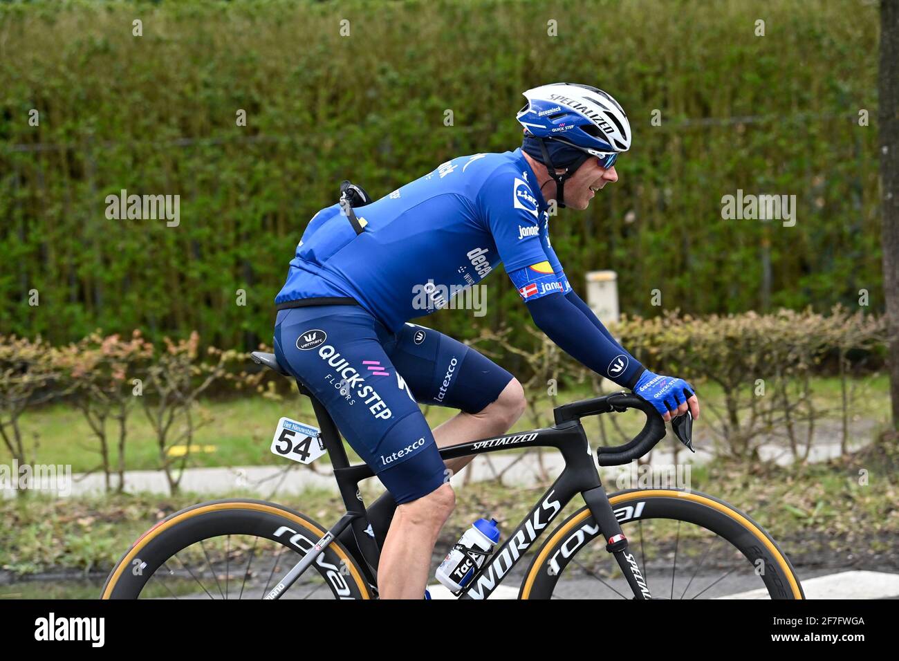Der Dane Michael Morkov Von Deceuninck Quick Step Fahrt Die 109 H Ausgabe Des Scheldeprijs Radrennens 193 8 Km Von Terneuzen Nethe Entfernt Stockfotografie Alamy