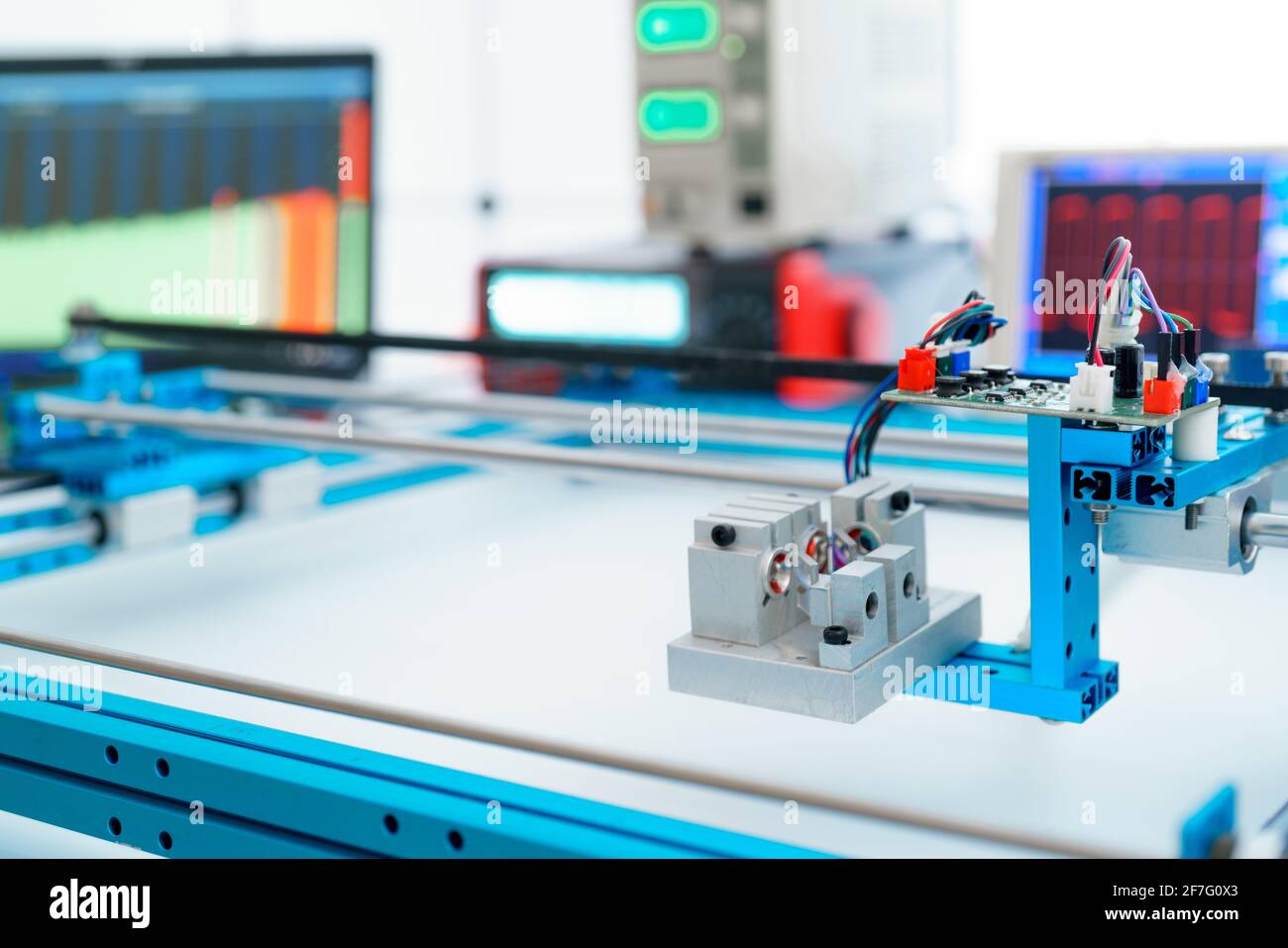 Messgeräte im Labor für Optische Physik Stockfoto