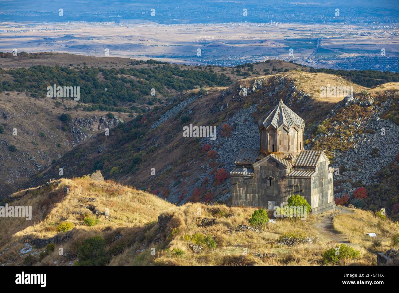 Armenien, Pasardschik, Yerevan, Kirche von surb Astvatsatsin auch als Vahramashen Kirche Amberd Festung entfernt an den Hängen des Berges Aragats bekannt, Stockfoto