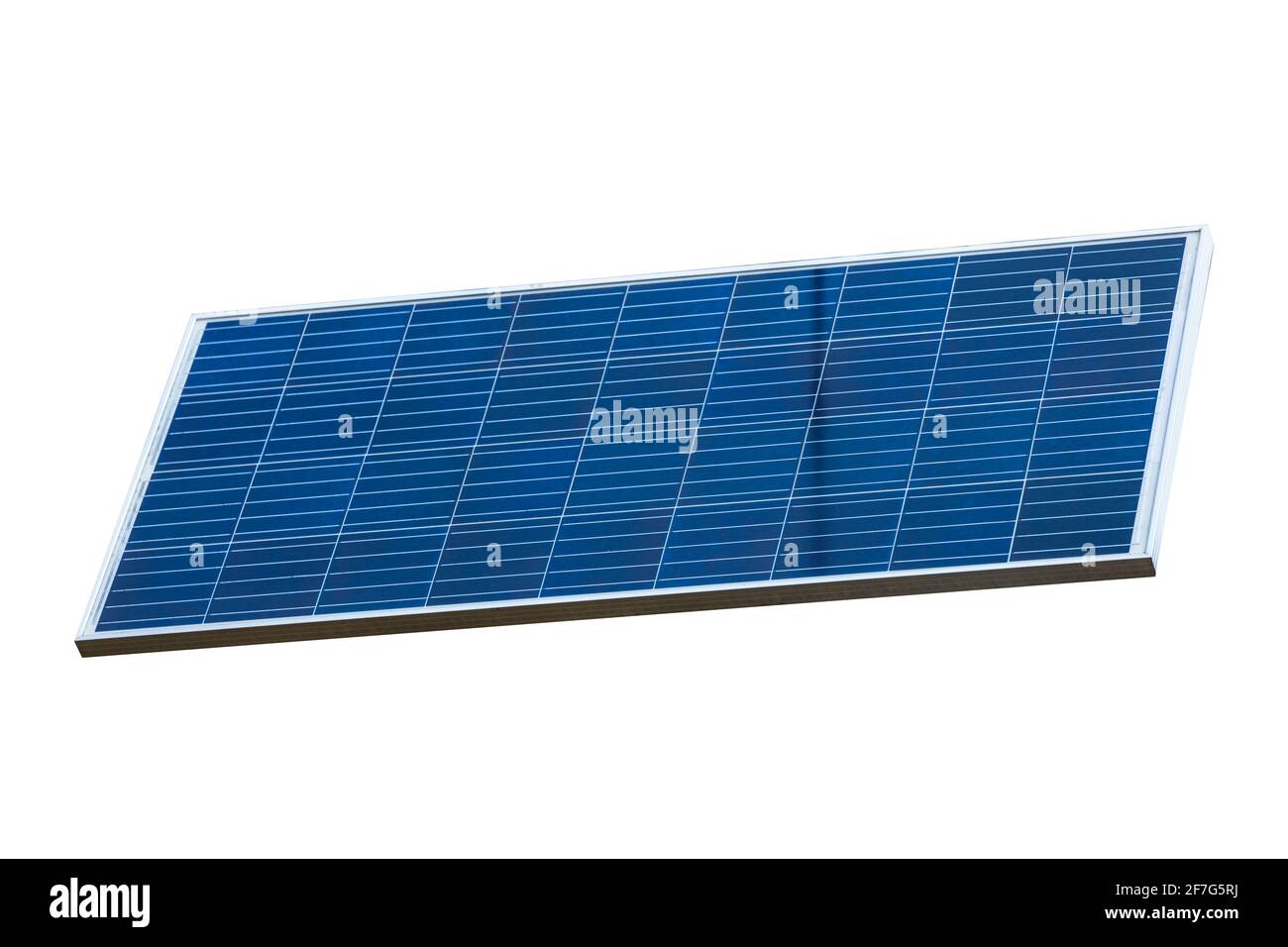 Solarpanel auf weißem Hintergrund isoliert. Hochwertige Fotos Stockfoto