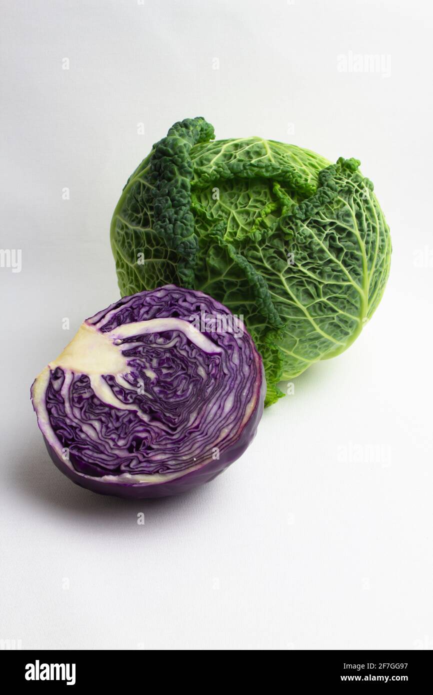 Kohl, schöne Muster und Texturen Stockfoto
