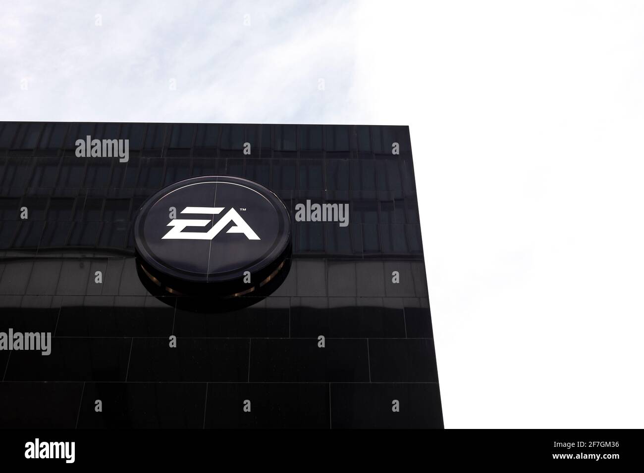 Ansicht der Gebäude der Electronic Arts (EA) in Köln, Deutschland Stockfoto