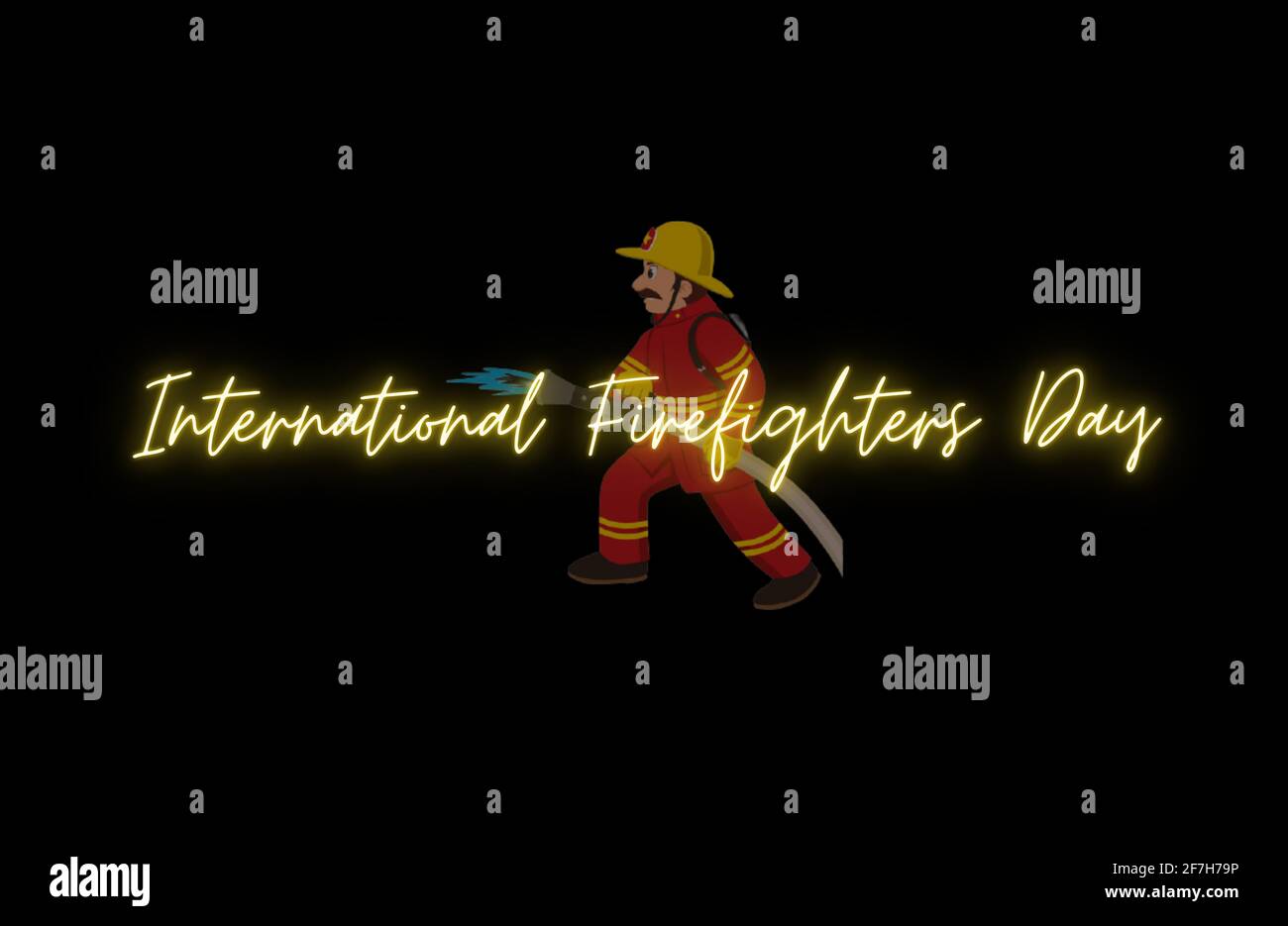 Der Internationale Feuerwehrtag wird jedes Jahr am 4. Mai begangen Stockfoto