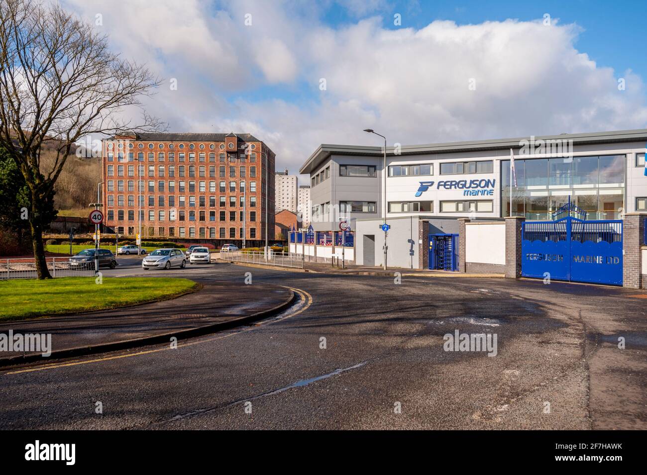 Die Ferguson Marine Werft Port Glasgow Schottland Stockfoto