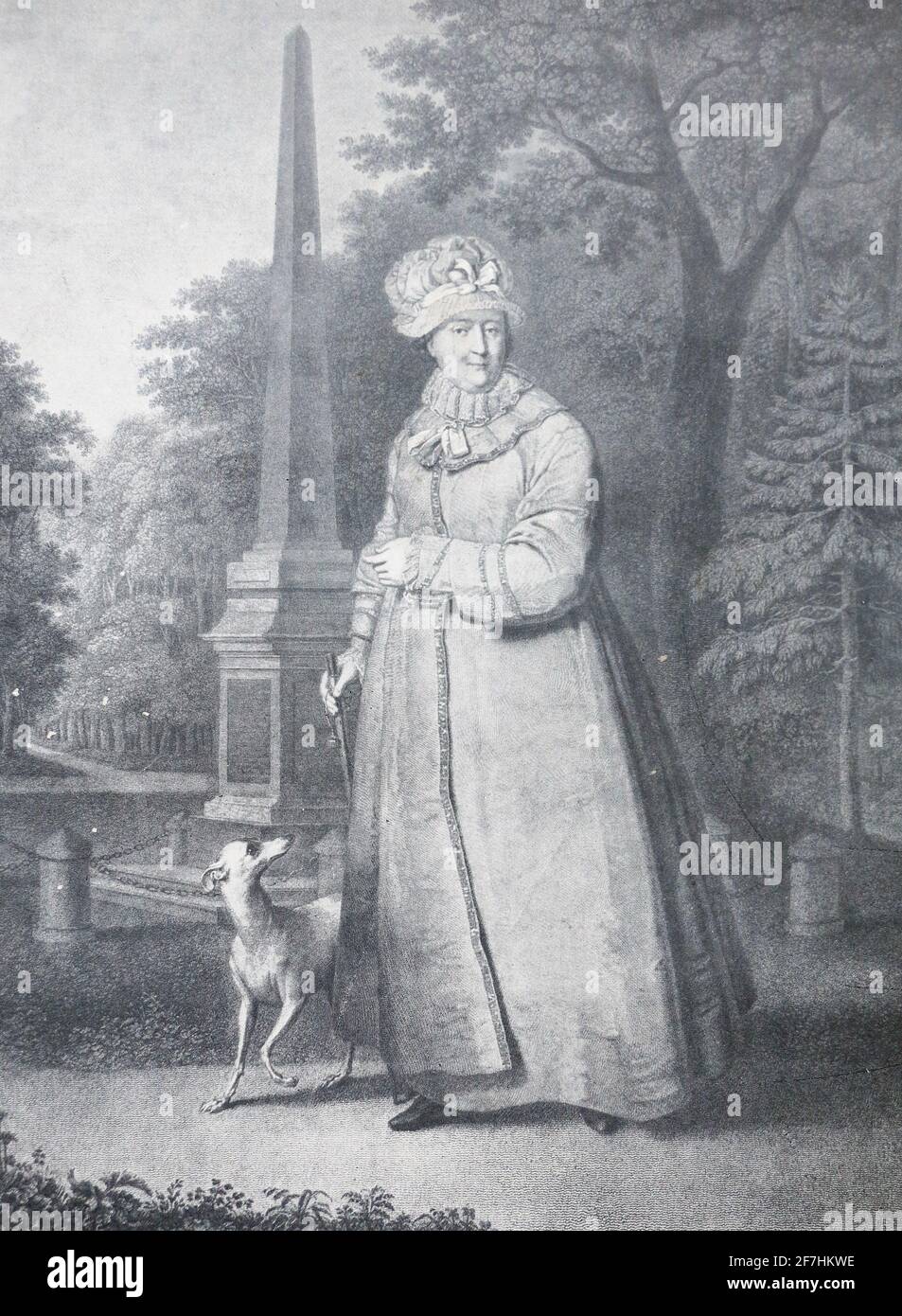 Russische Kaiserin Katharina II. In Zarskoe Selo. Stockfoto