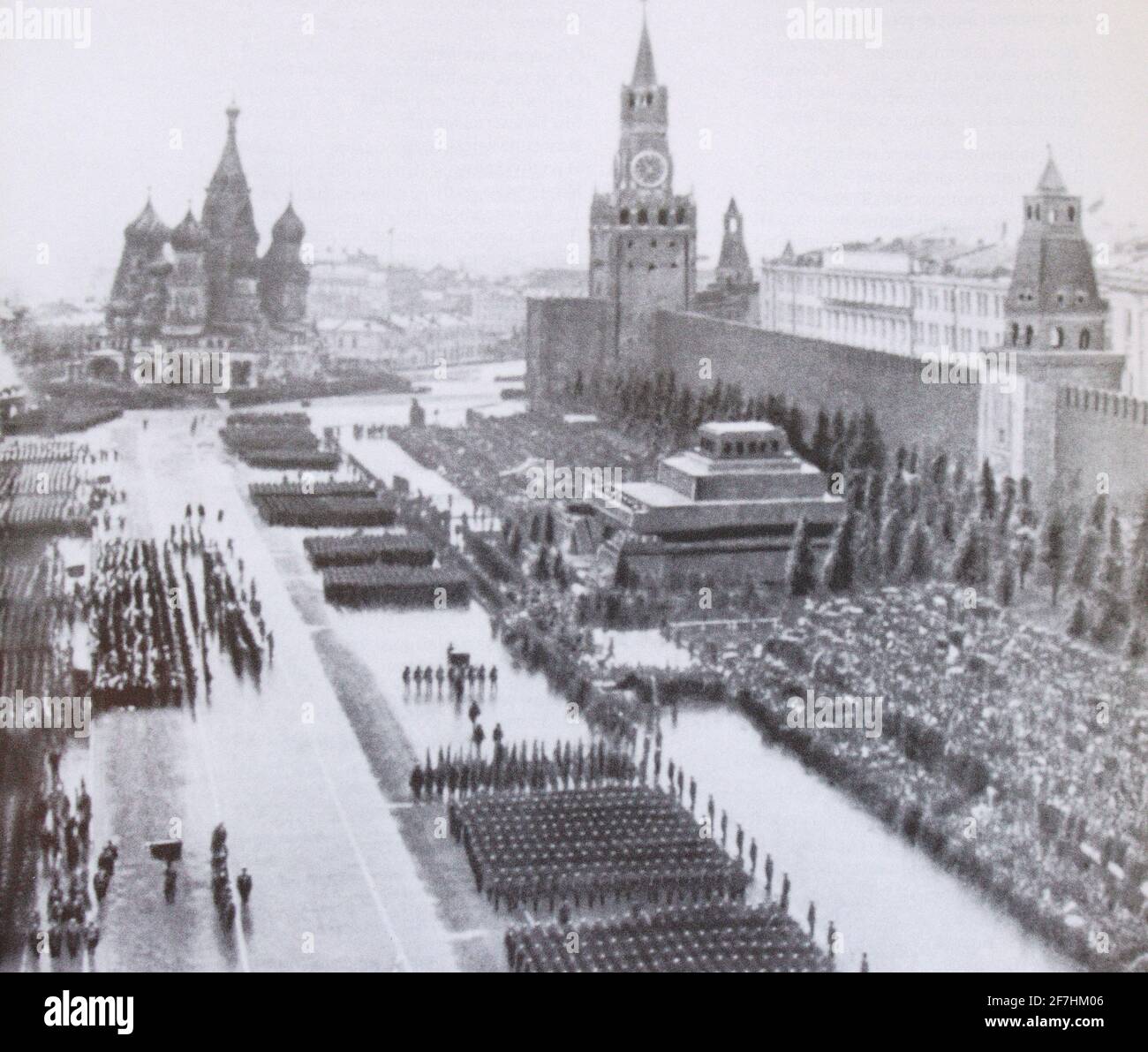Siegesparade auf dem Roten Platz in Moskau am 24. Juni 1945. Stockfoto