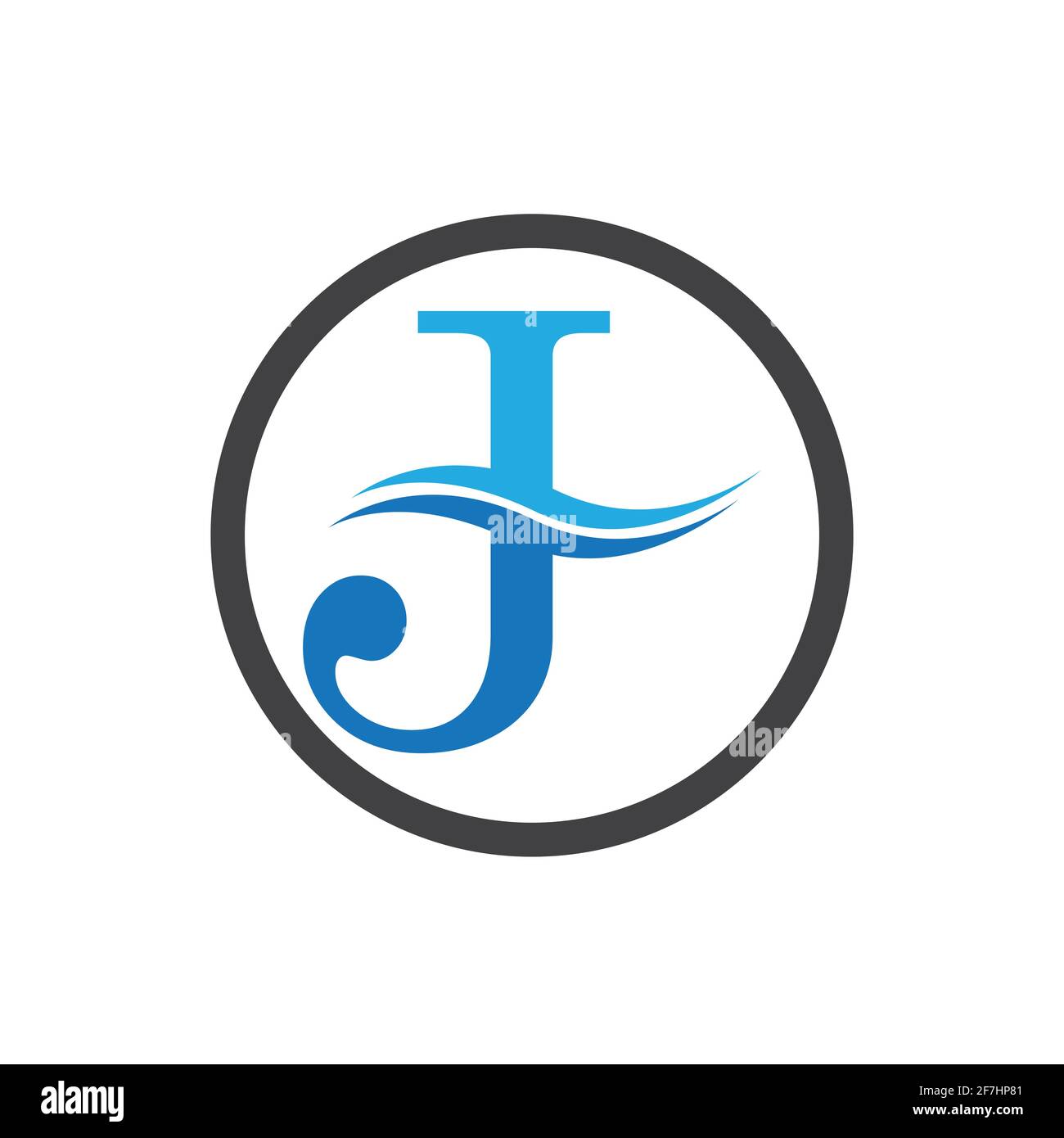 Kreativer Buchstabe J Logo Vorlage Illustration Design Stock Vektor
