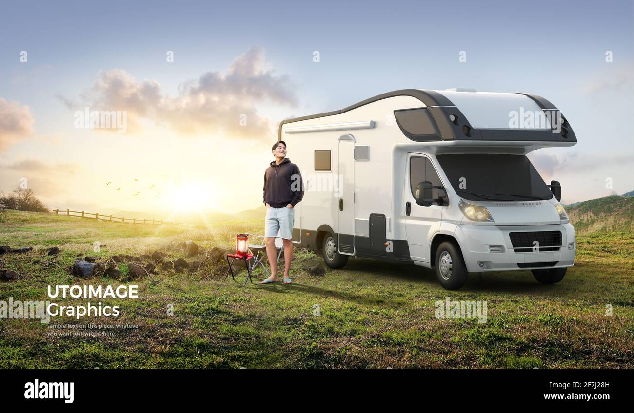 Car Camping Konzept Stockfoto