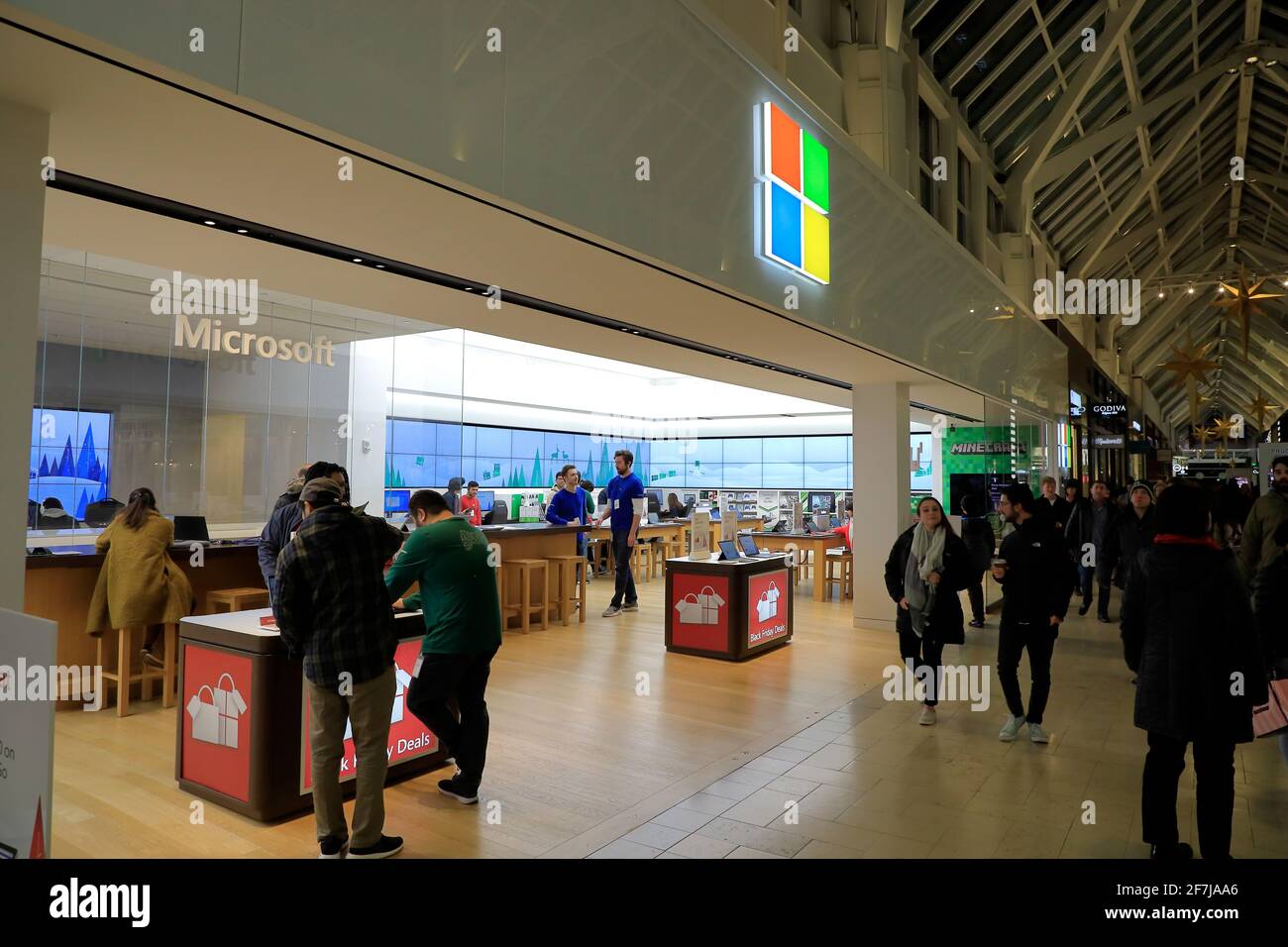 Microsoft-Geschäft in Prudential Center.Boston.Massachusetts.USA Stockfoto