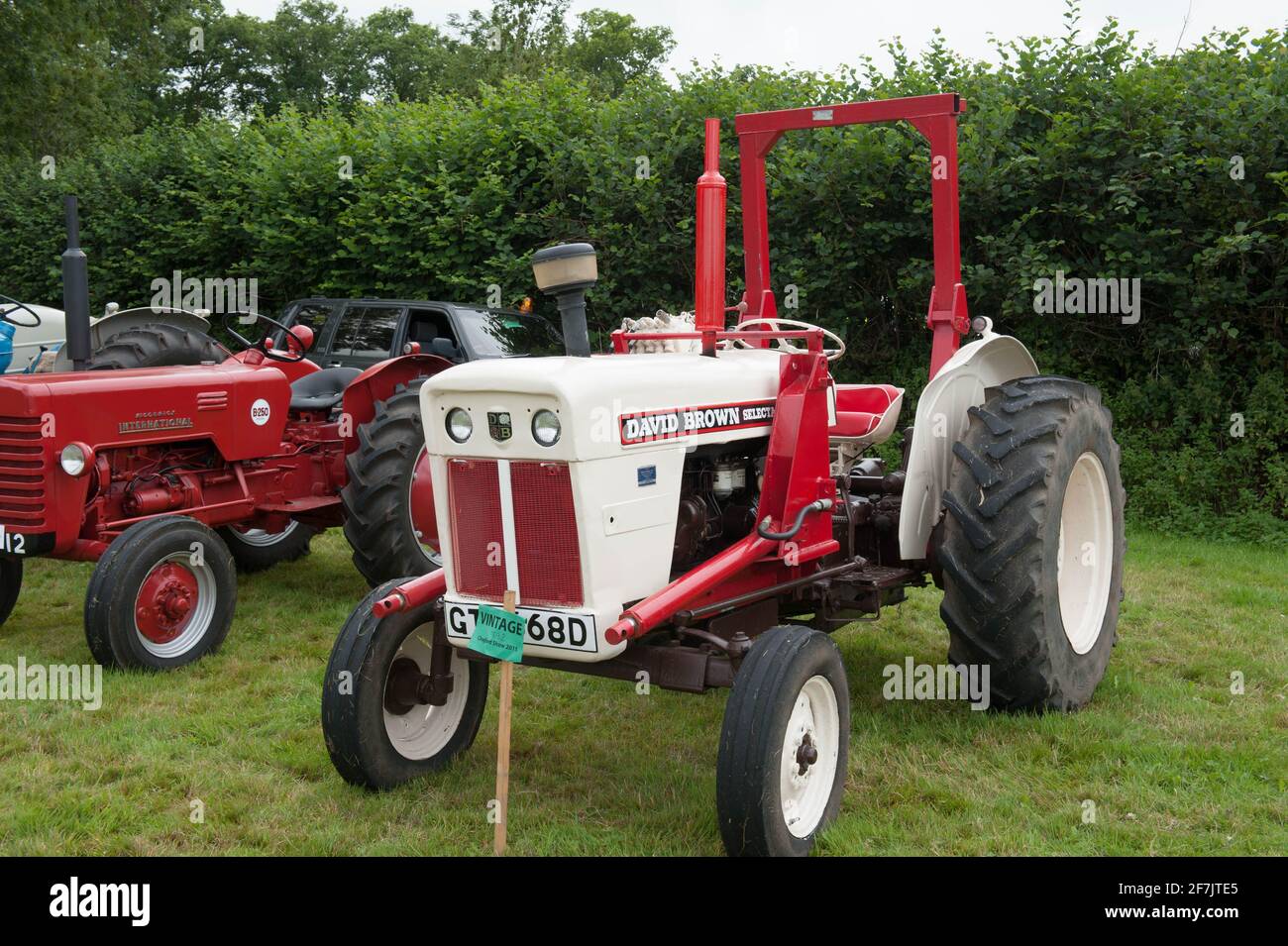 Vintage David Brown Selectamatic 880 Traktor auf der Chagford Agricultural Show Stockfoto