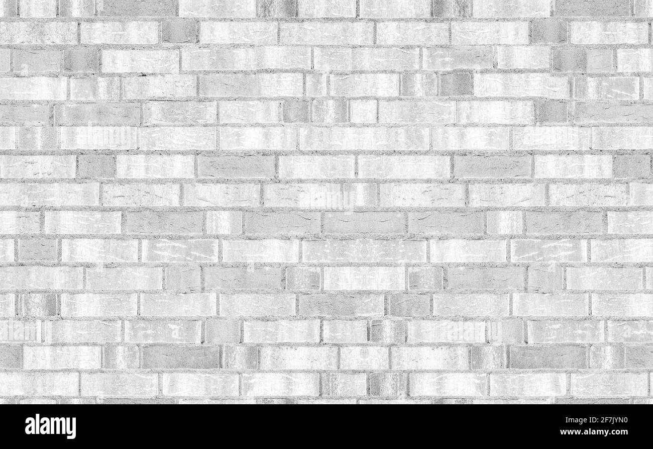 Nahtlose Textur White Brick. Fliesen sauber für Hintergrundmuster. Rechteck Mosaik Fliesen Wand hohe Auflösung. Alt oder künstlich in der Produktion gereift Stockfoto