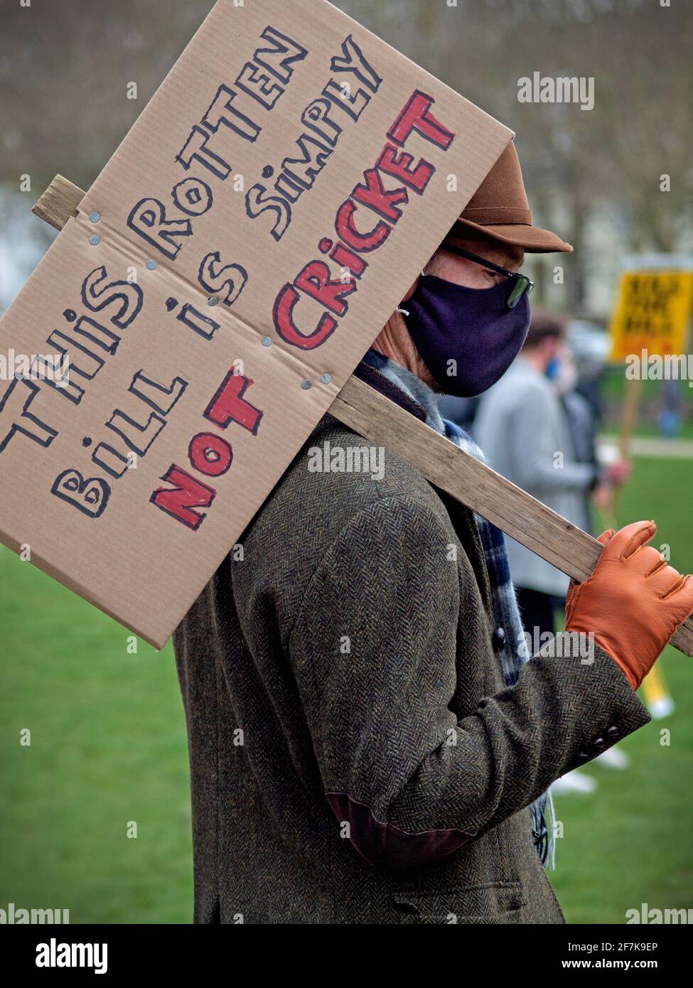 A Kill the Bill Protest in Brighton Stockfoto