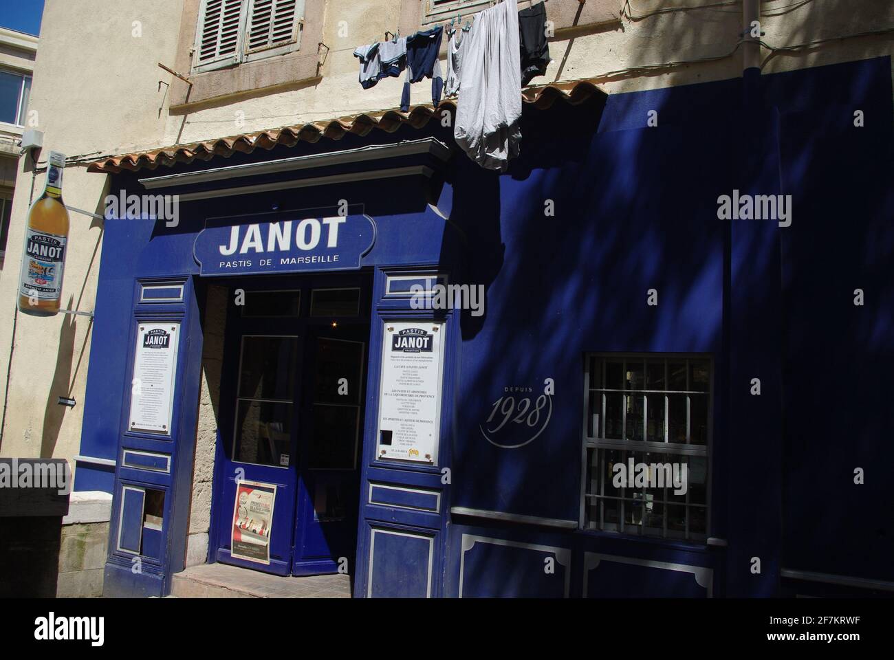 Bar, Altstadt von Marseille, Cote D’Azur Stockfoto