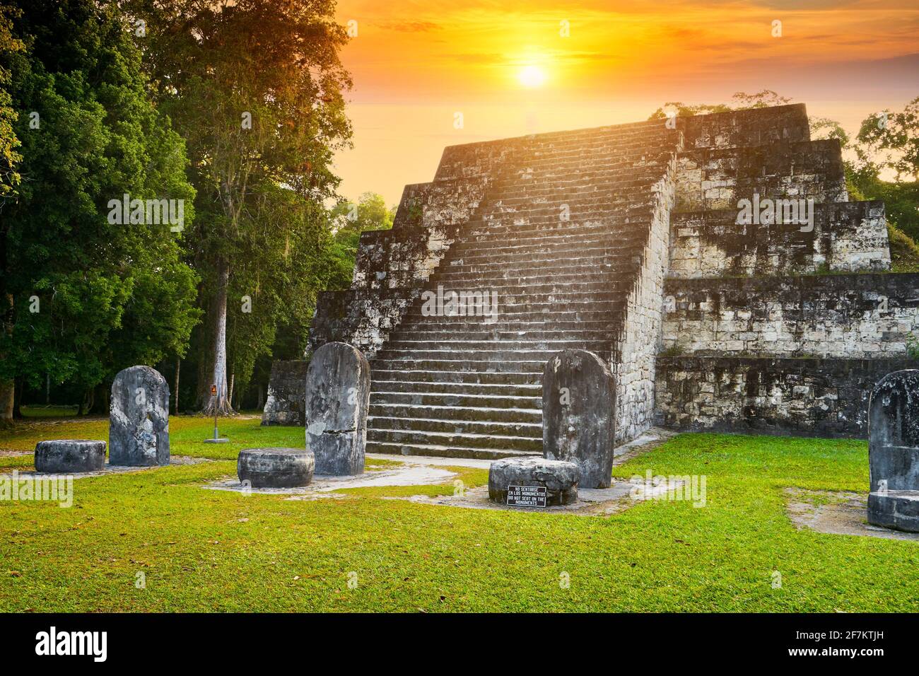 Alte Maya-Ruinen, Tikal-Nationalpark, Guatemala Stockfoto