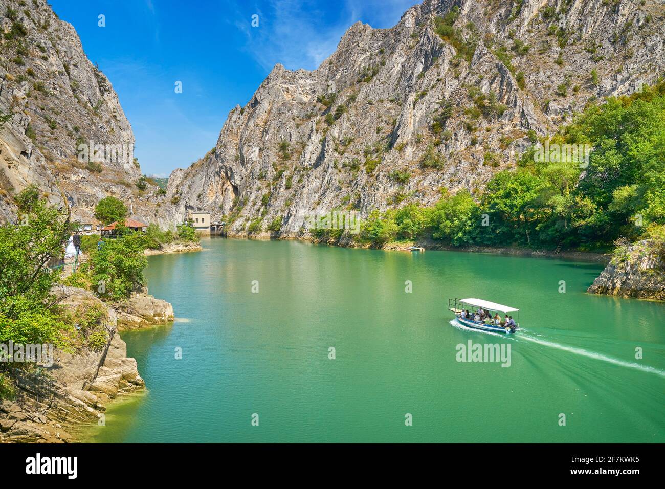 Matka Canyon, Mazedonien Stockfoto
