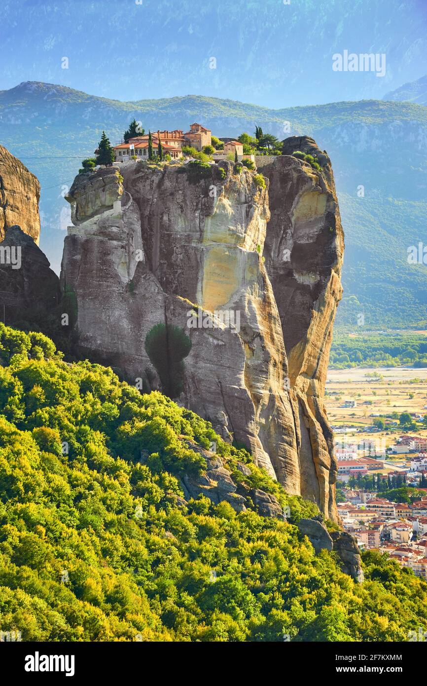 Kloster der Heiligen Dreifaltigkeit von Meteora, Griechenland Stockfoto