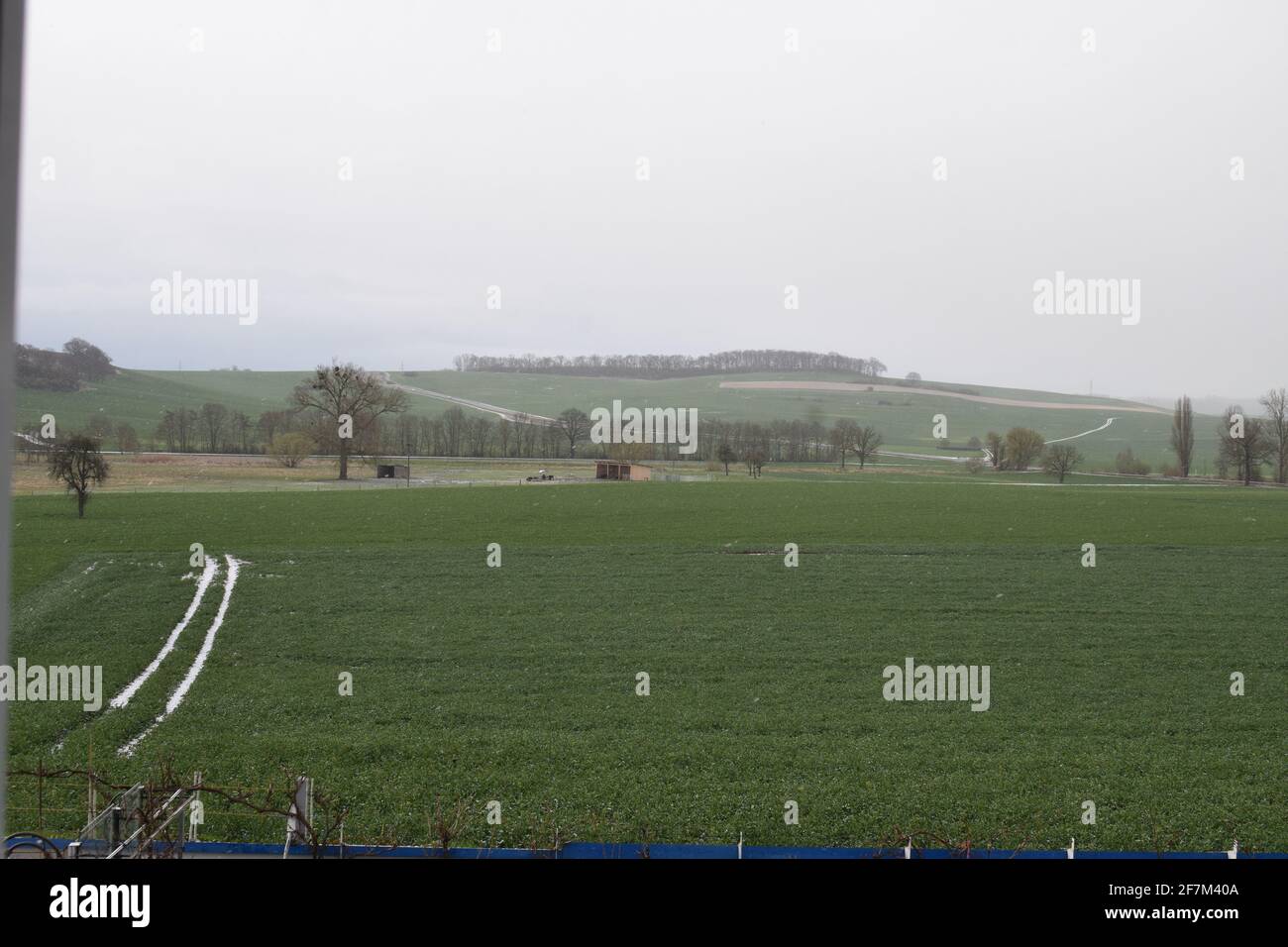April Schnee Stockfoto