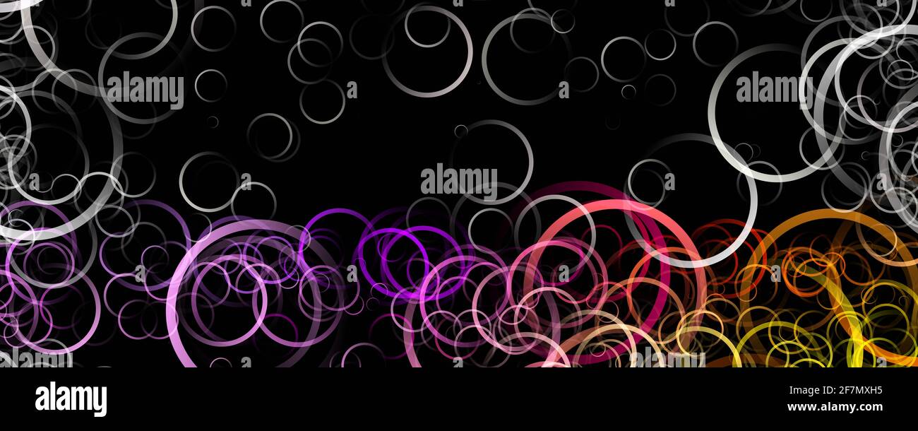 Fantastische Kreis panorama Hintergrund design Illustration Stockfoto