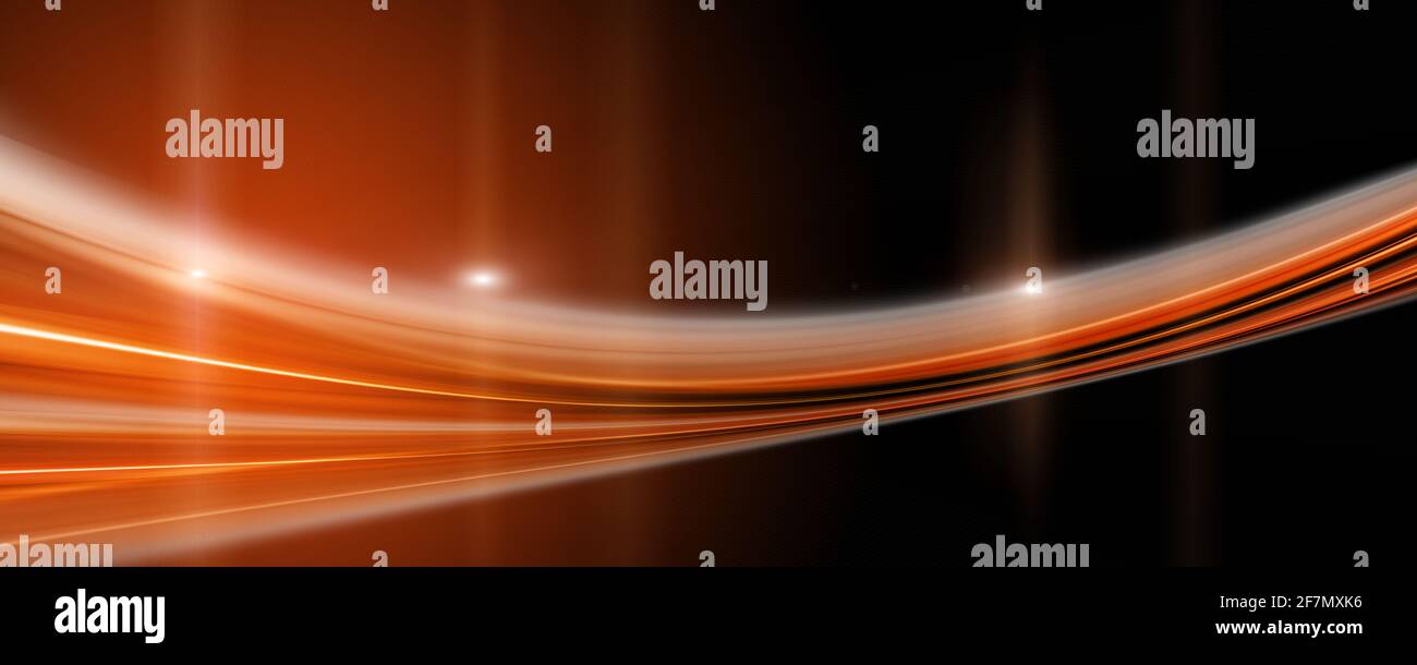 Futuristische wave panorama Hintergrund Design mit Beleuchtung Stockfoto