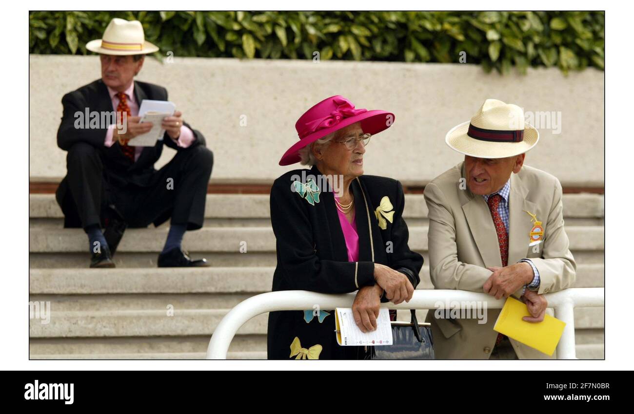 Der erste Tag des glorreichen Goodwood 2004...... PIC David Sandison 27/7/2004 Stockfoto