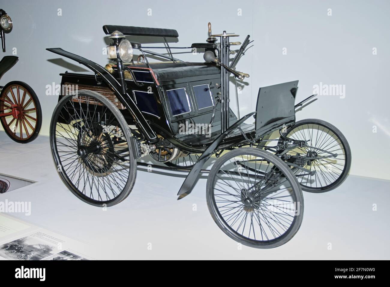 Benz Motor Velocipede, Mercedes Museum, Stuttgart Stockfoto