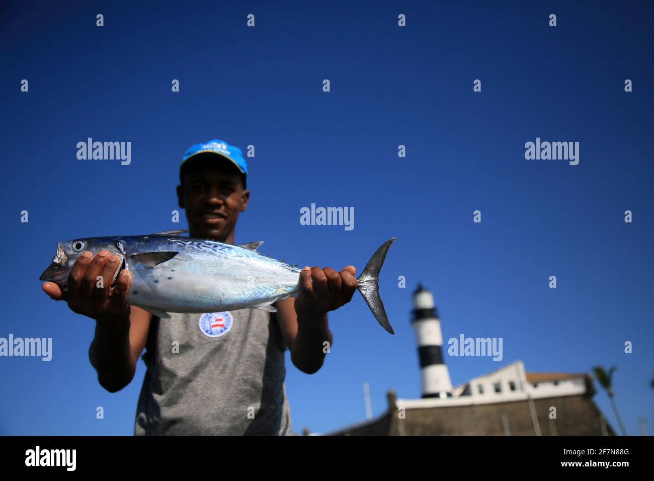 salvador, bahia / brasilien - 6. dezember 2019: Handwerklicher Fischer ...