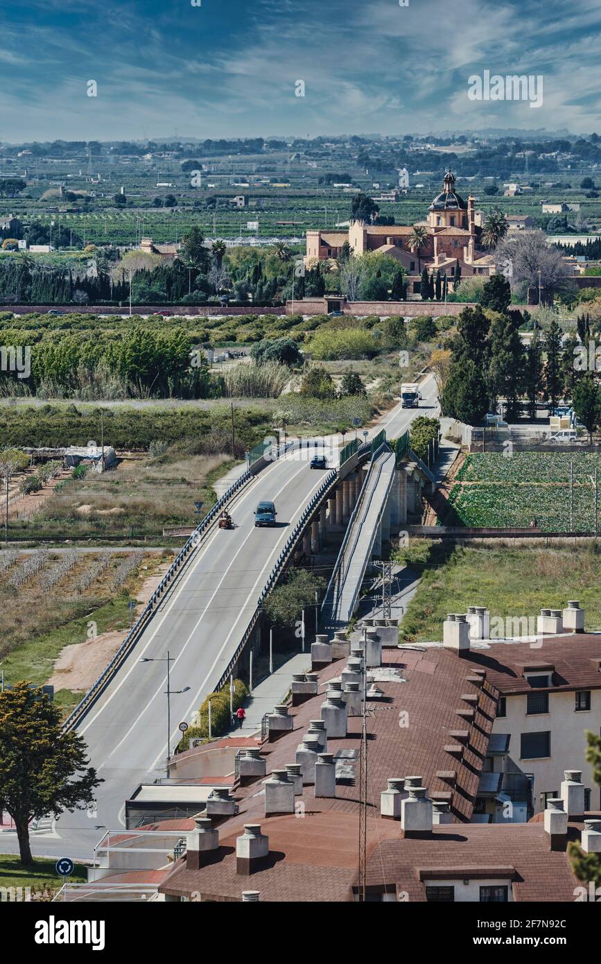 Kartause von Ara Christi. 16. Jahrhundert und erklärte ein Vermögen von kulturellem Interesse in der Stadt Puig in der Provinz Valencia, Spanien, Europa Stockfoto