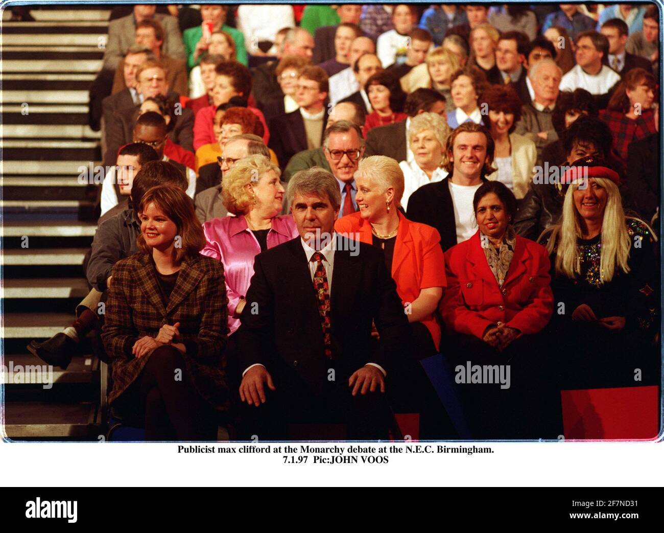 Max Clifford Publizist im Publikum bei der Monarchie-Debatte Statt im NEC in Birmingham Stockfoto