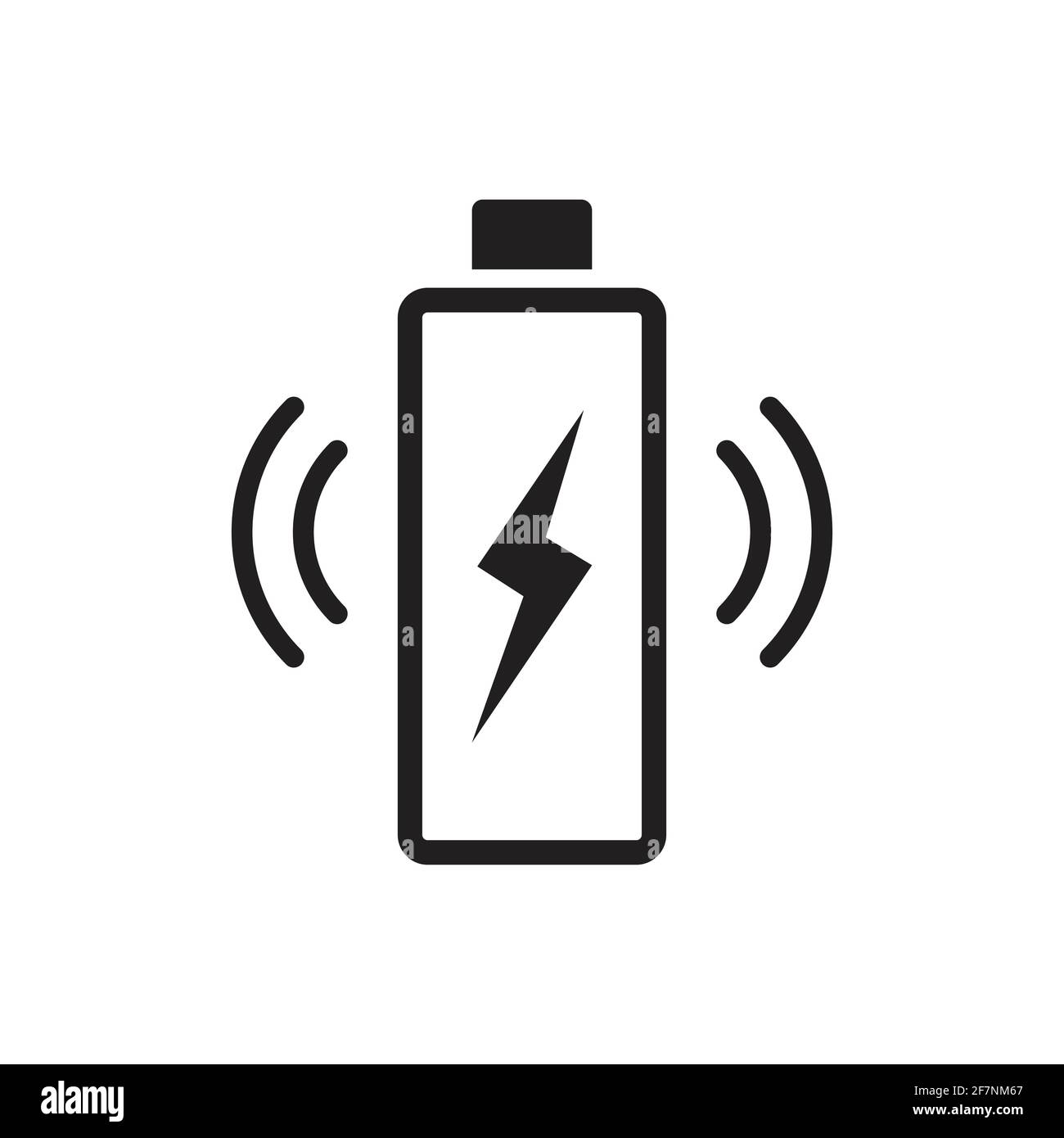 Wireless Charging Icon Vektor künstliche Intelligenz Sammlung für Ihr Web-Design, Logo, UI. Illustration Stock Vektor