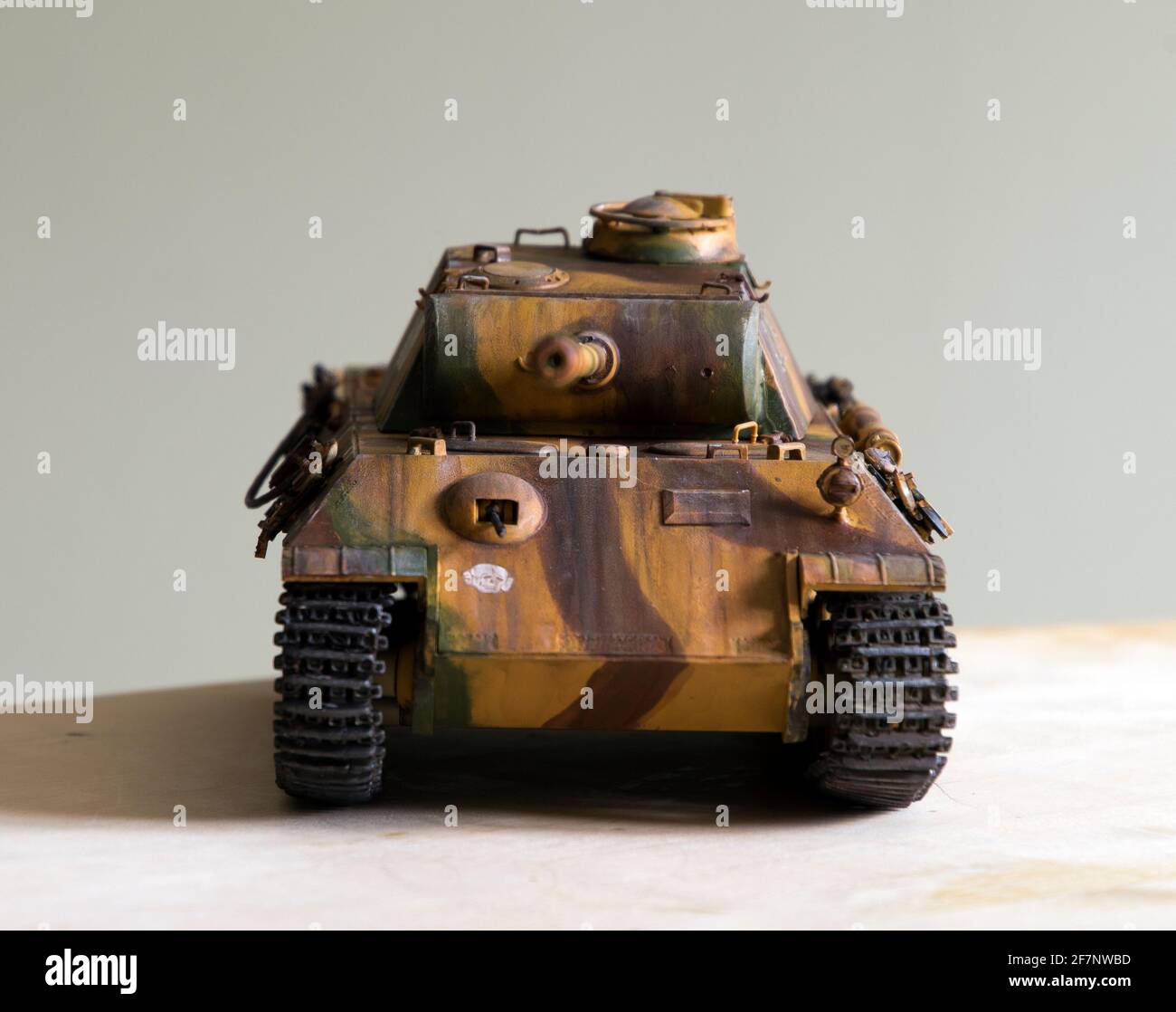 Modell Tank Stockfoto