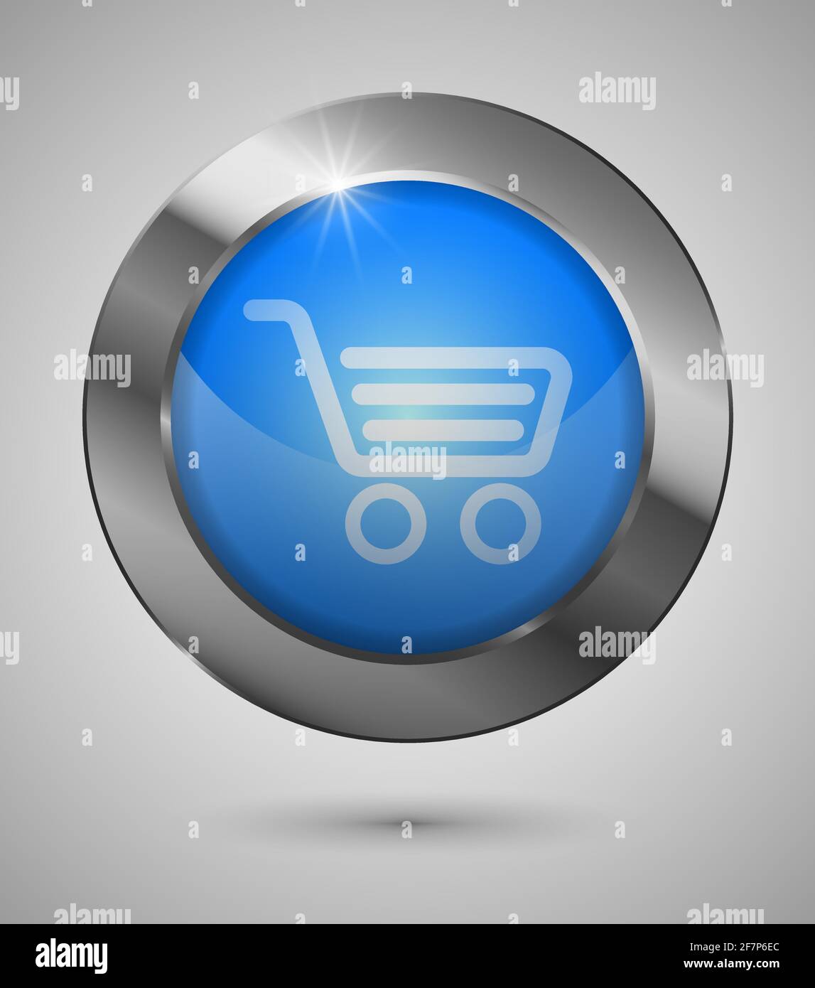 Schaltfläche „Warenkorb“ des EPS10. Perfekt für Ihre Website oder App oder jede Verwendung, die Sie daraus machen möchten. Stock Vektor