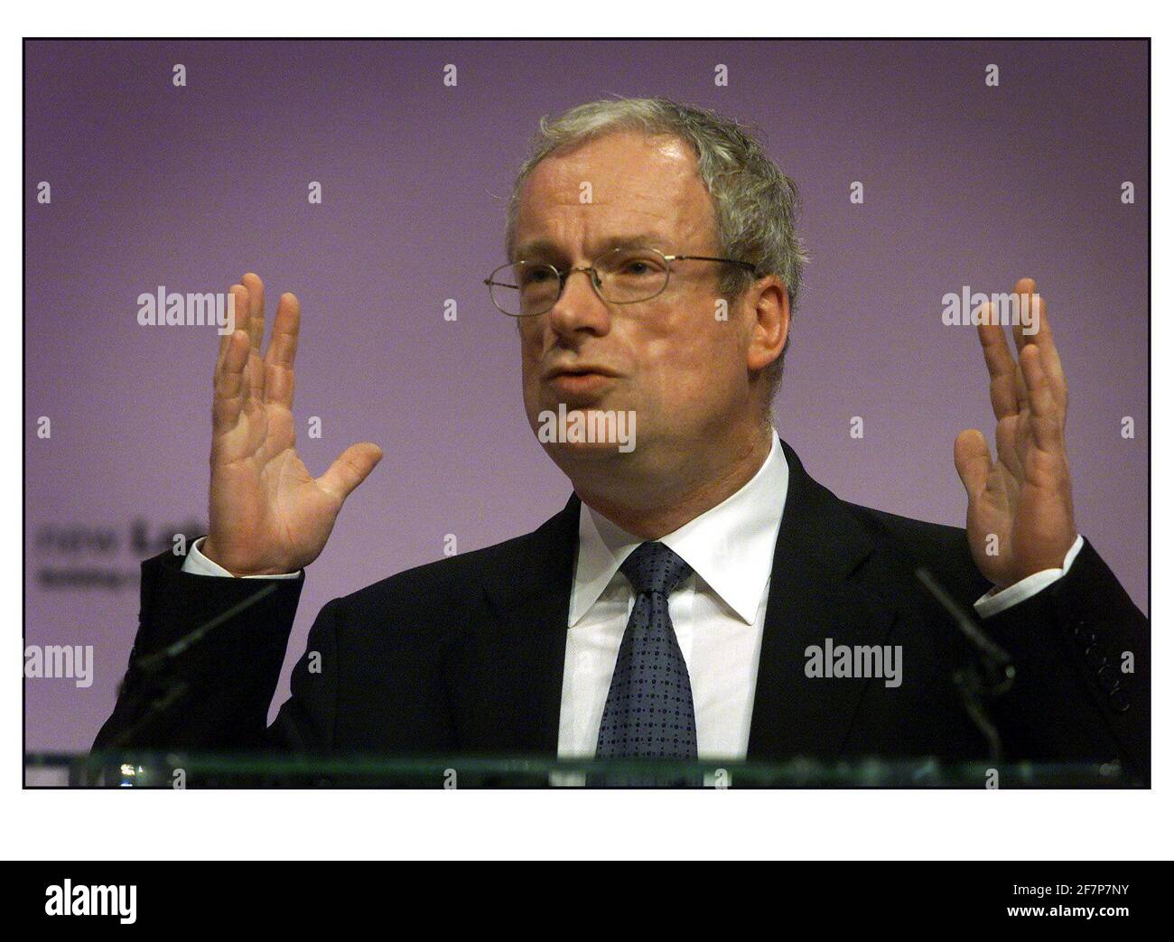 Chris Smith spricht die Labour Party Konferenz 2000The. September Labour Party Konferenz 2000 in Brighton. Stockfoto