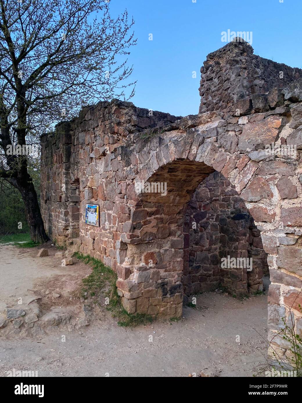 Pilisborosjeno, Ungarn - die Kopie des berühmten Schlosses von Eger in Nagy-Kevely. Stockfoto